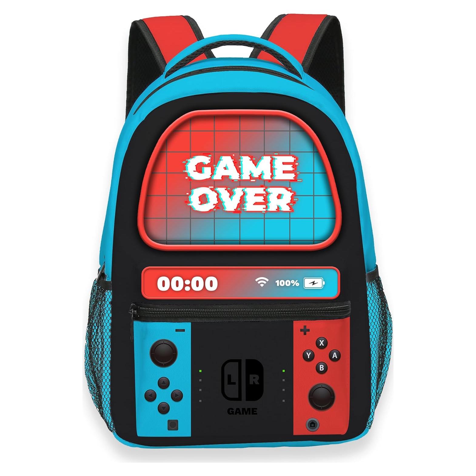 Mochila Escolar Gamer YOZIRIBO 29x20x40cm Resistente Agua