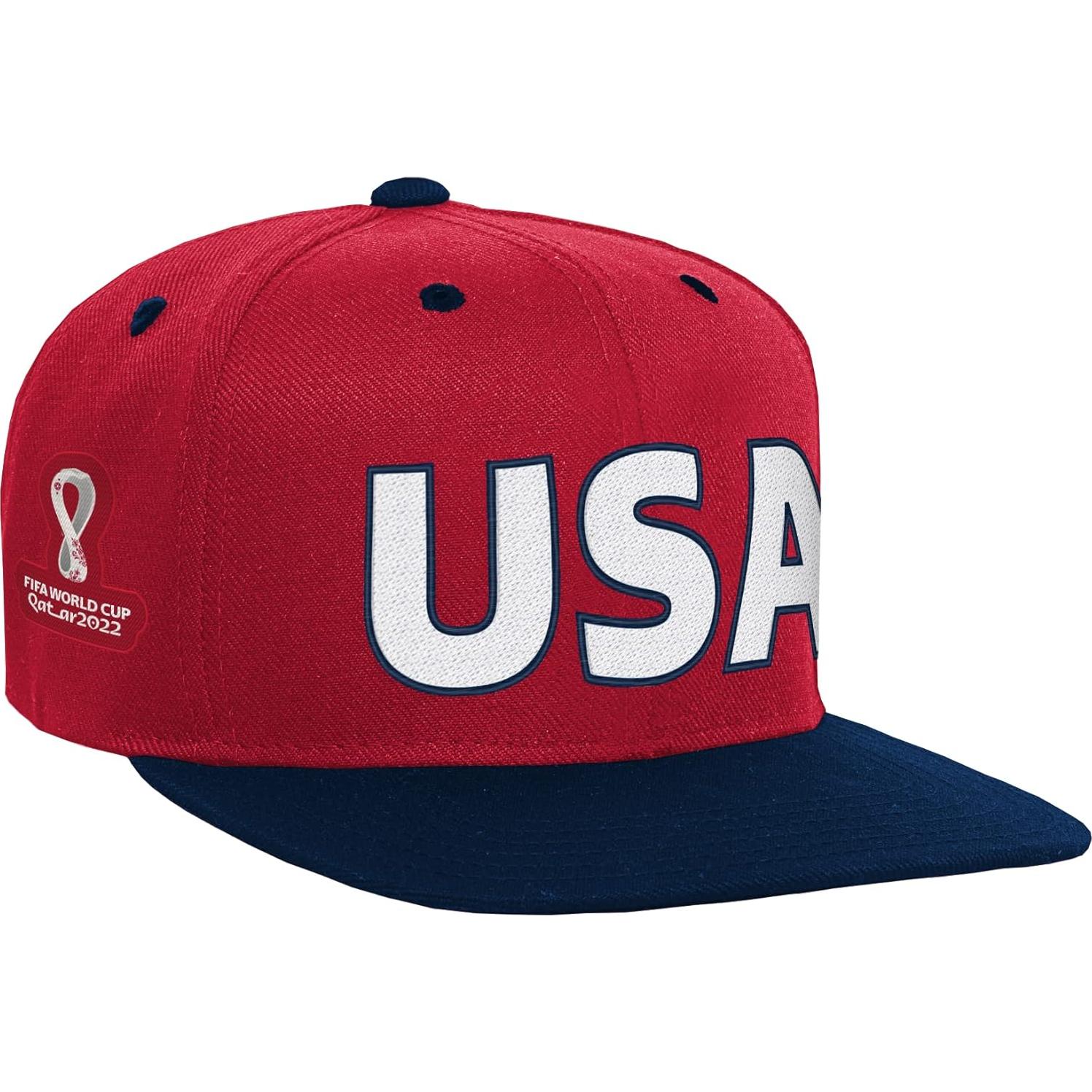 Gorra plana unisex juvenil Outerstuff Copa Mundial FIFA roja