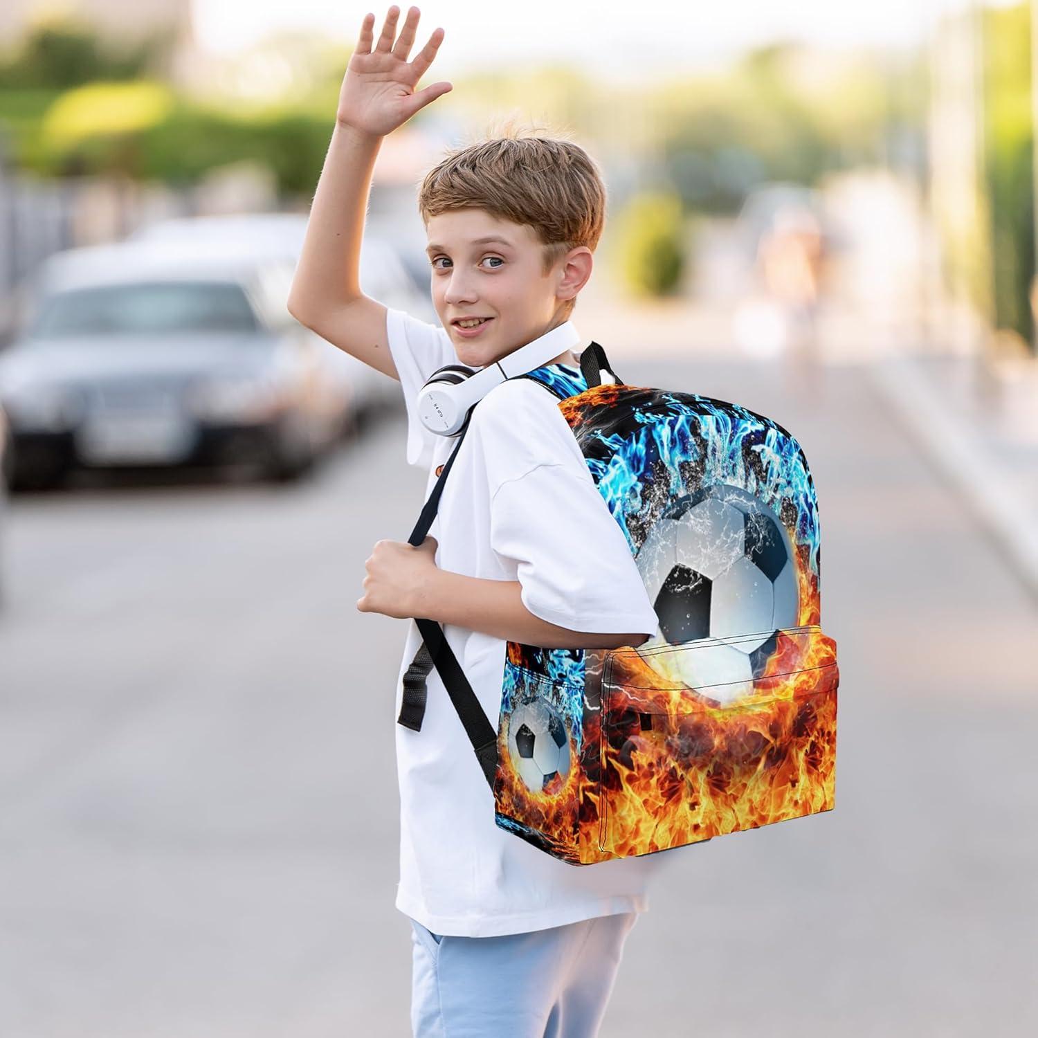 Juego de Mochilas de Fútbol Batantec 3 Piezas para Niños