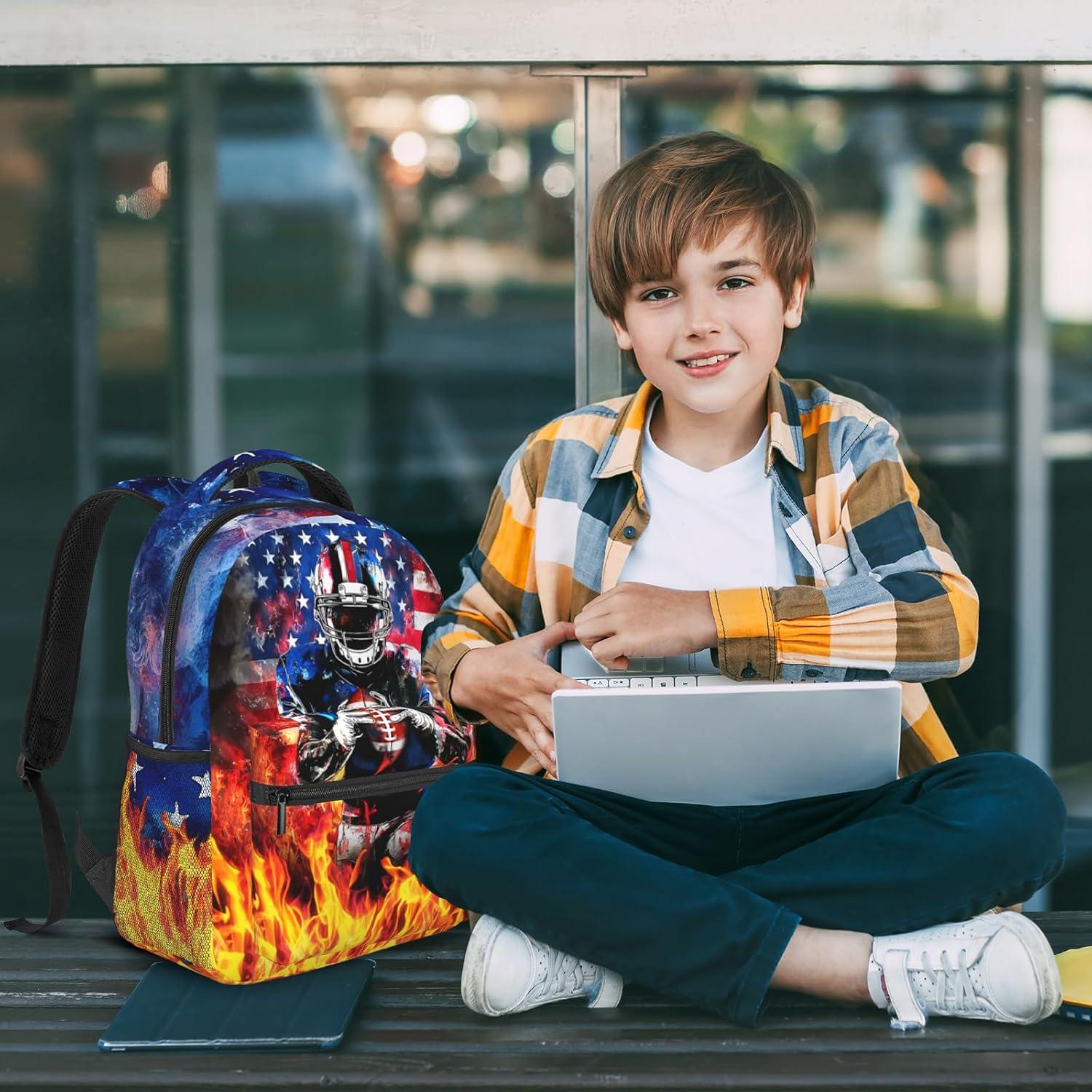 Mochila Escolar Deportiva para Niños 40x29x20cm - Unisex