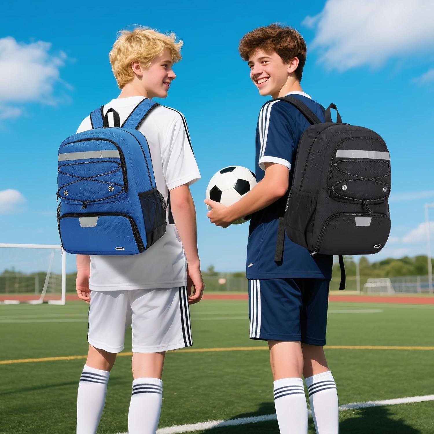 Mochila de Fútbol MUSEVOS Ms-1226-BK 32L Negra con Compartimentos