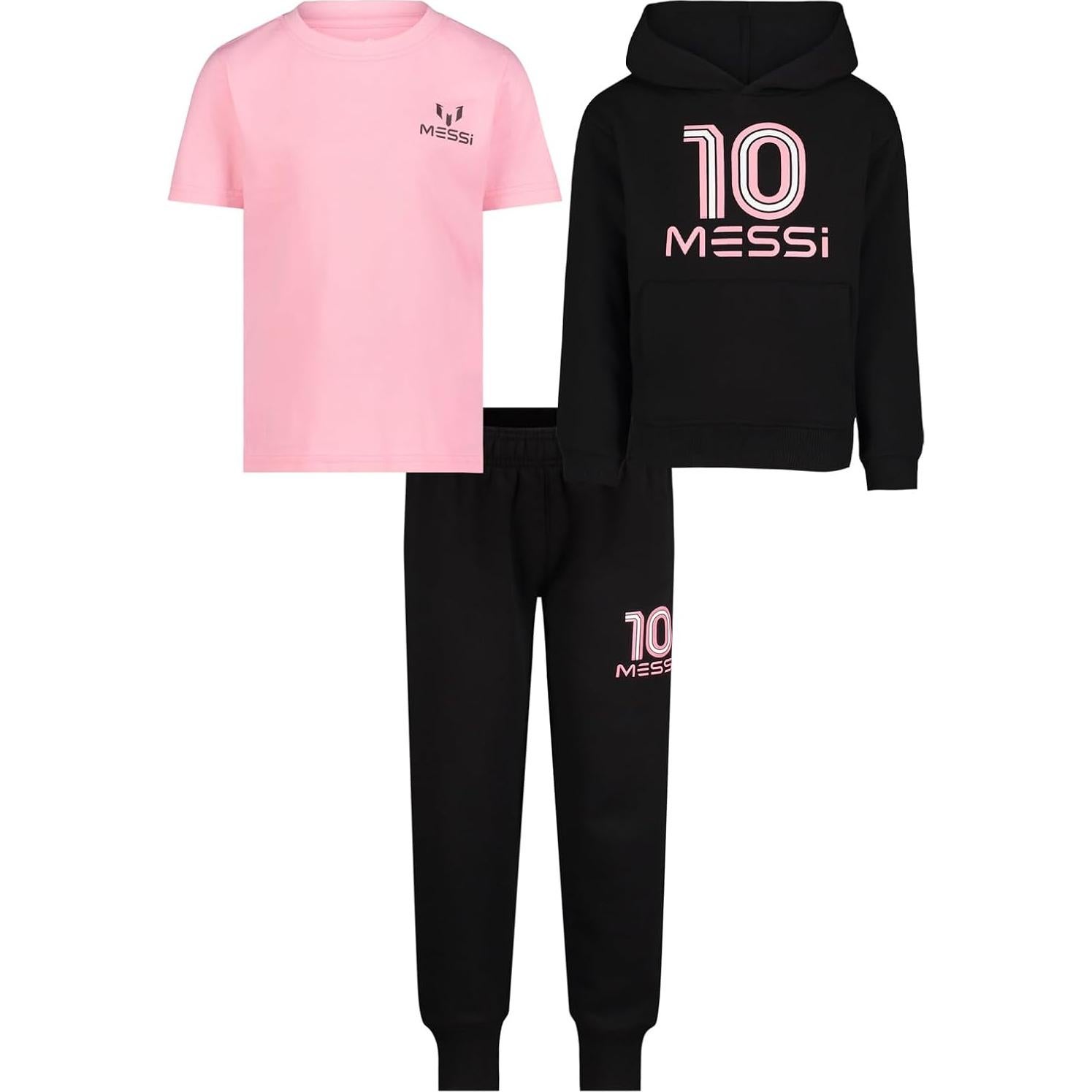 Conjunto de 3 piezas Messi para niños - Camiseta y pantalones