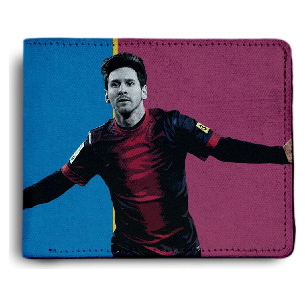 Cartera de PU Lionel Messi para Hombres y Niños - Bi-Fold