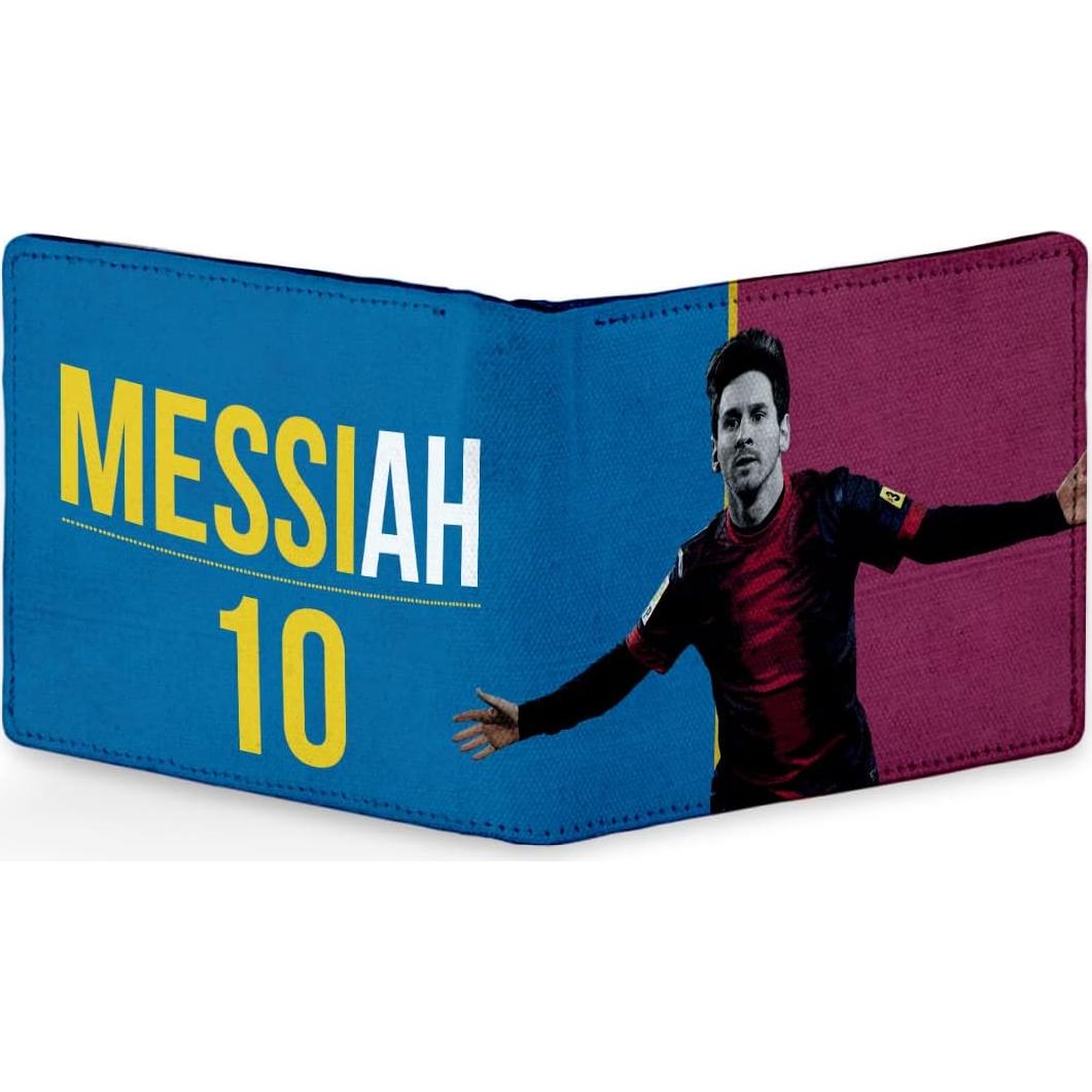 Cartera de PU Lionel Messi para Hombres y Niños - Bi-Fold