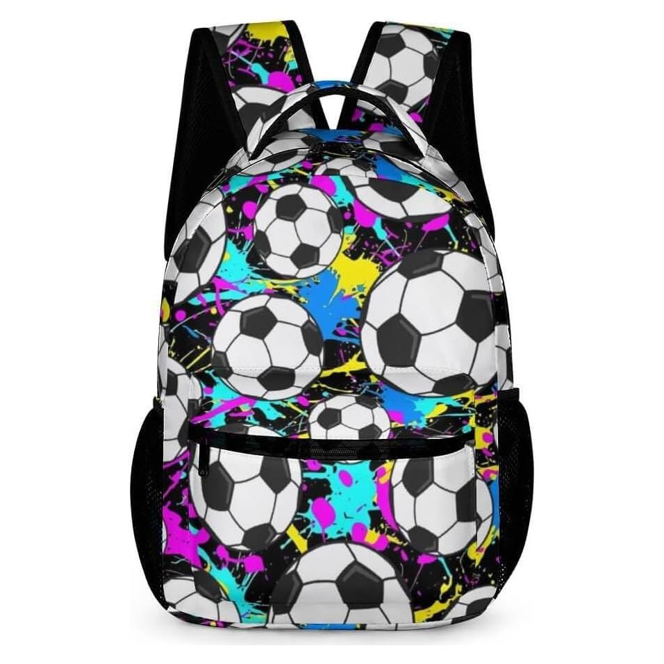 Mochila Escolar de Fútbol ZCJB-WSRY 40.6 cm Ajustable Ligera