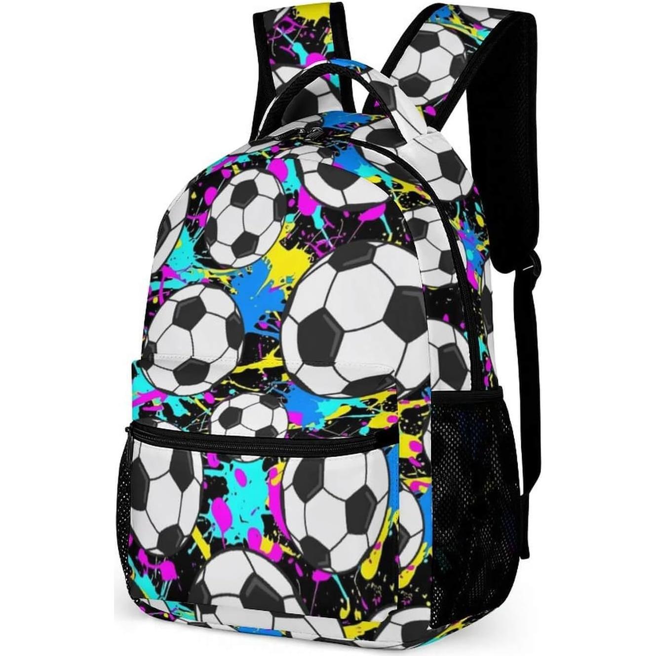 Mochila Escolar de Fútbol ZCJB-WSRY 40.6 cm Ajustable Ligera