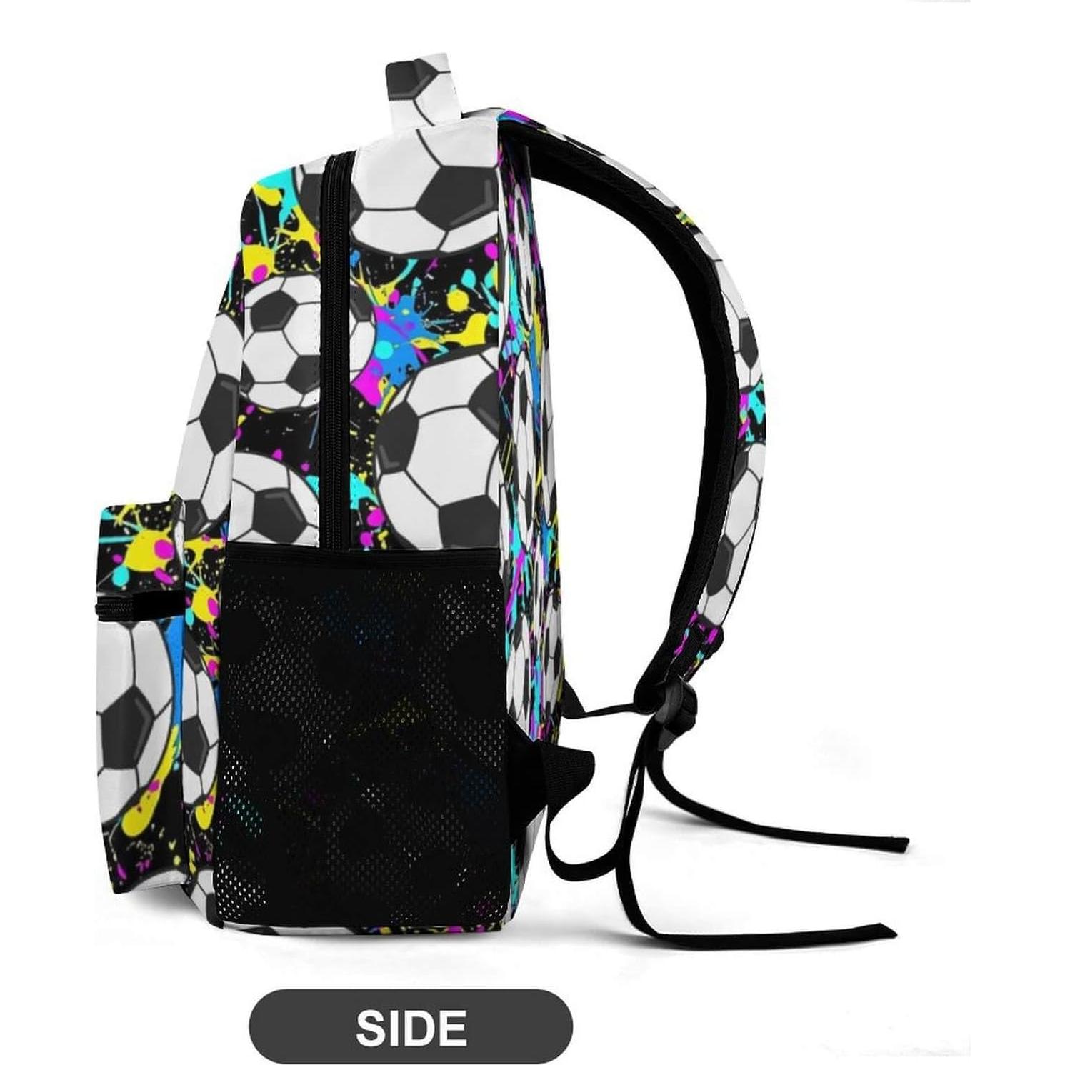 Mochila Escolar de Fútbol ZCJB-WSRY 40.6 cm Ajustable Ligera