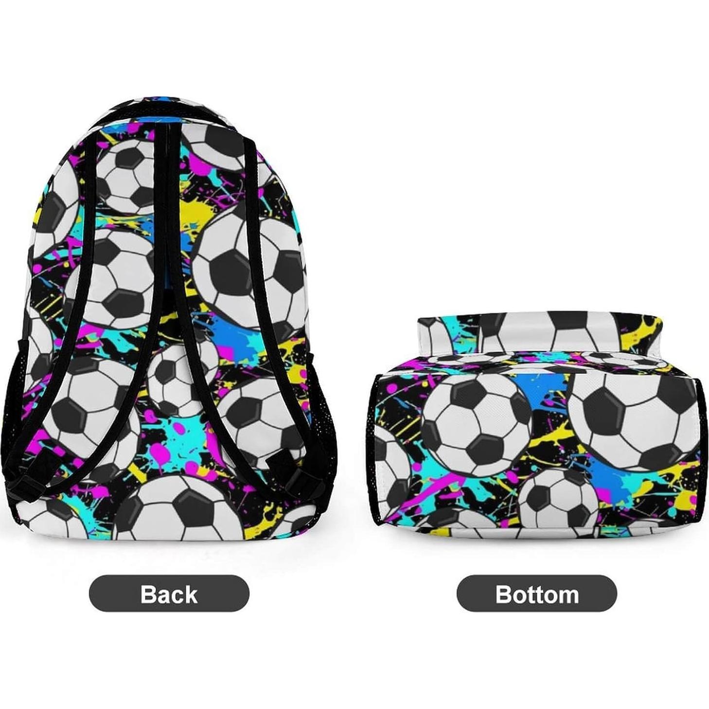 Mochila Escolar de Fútbol ZCJB-WSRY 40.6 cm Ajustable Ligera