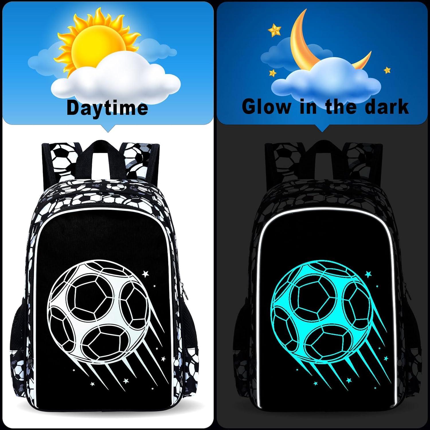 Set de Mochilas Escolares ZLYERT 3 en 1 para Niños - Fútbol