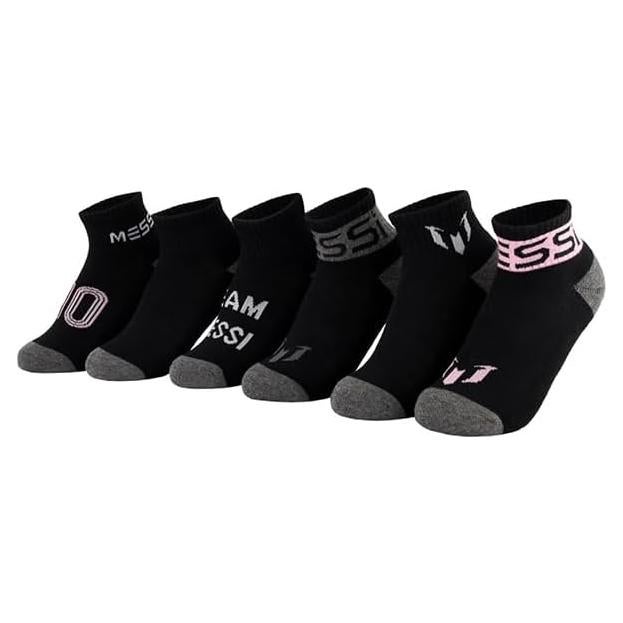 Calcetines de Tobillo Messi para Niños - Paquete de 6 Unidades