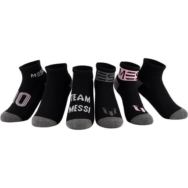Calcetines de Tobillo Messi para Niños - Paquete de 6 Unidades