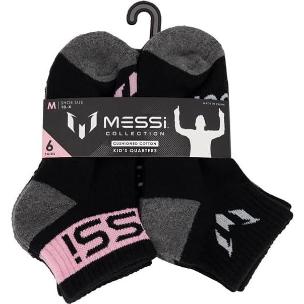 Calcetines de Tobillo Messi para Niños - Paquete de 6 Unidades