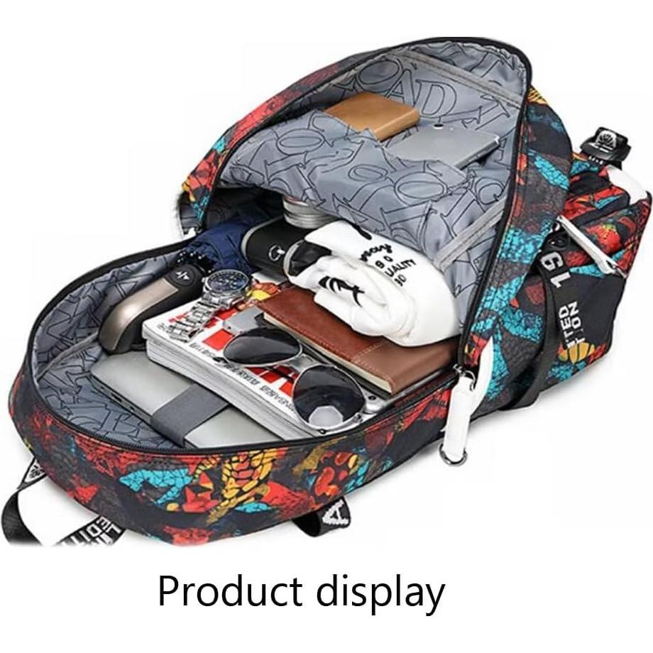 Mochila Multifuncional de Baloncesto Lona Resistente Azul Claro