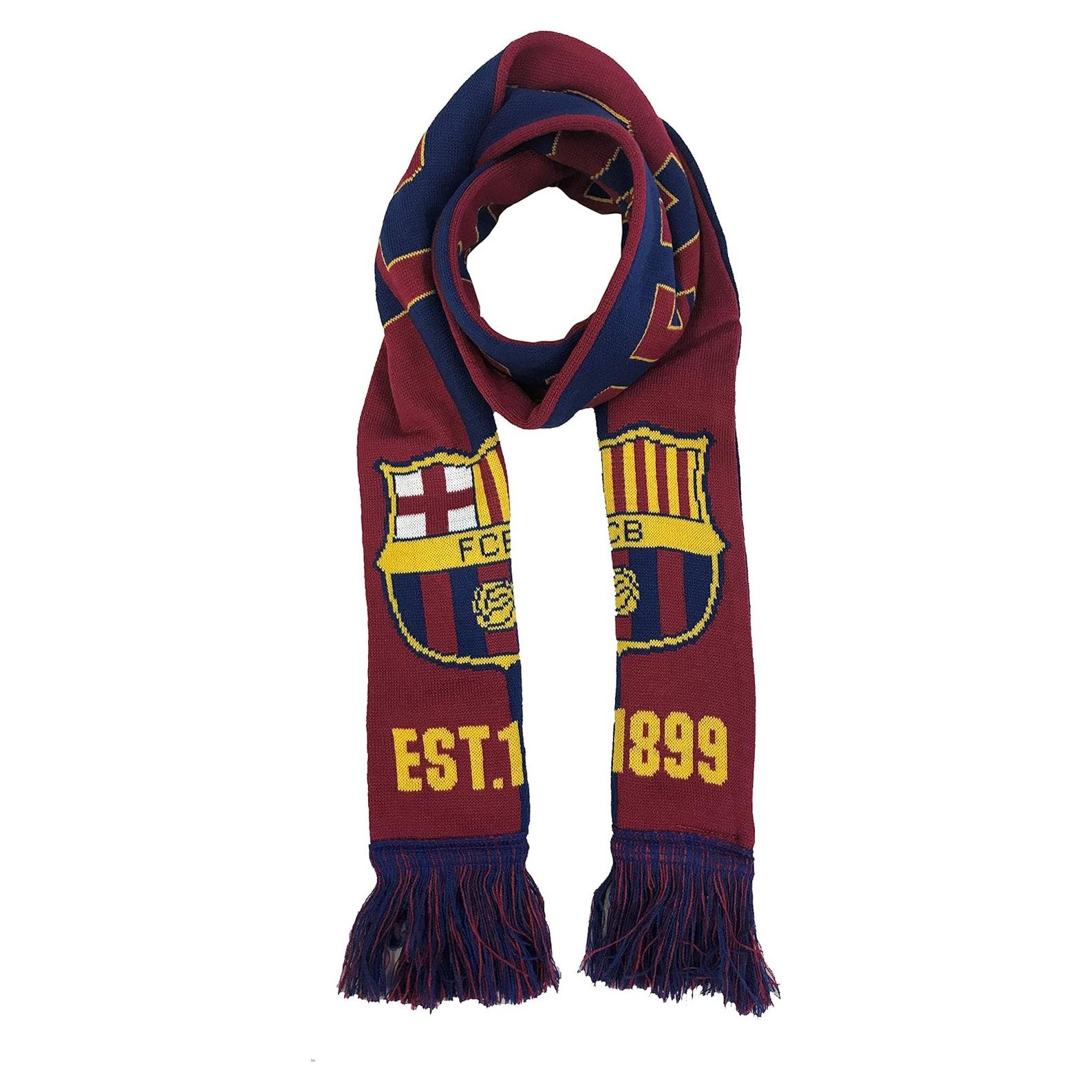 Bufanda reversible FC Barcelona 147 cm acrílico oficial