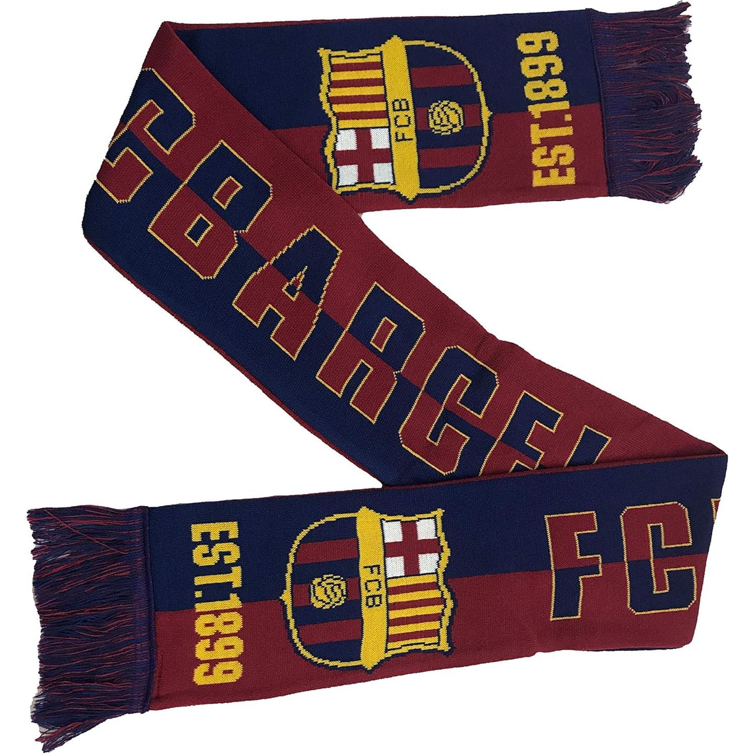 Bufanda reversible FC Barcelona 147 cm acrílico oficial
