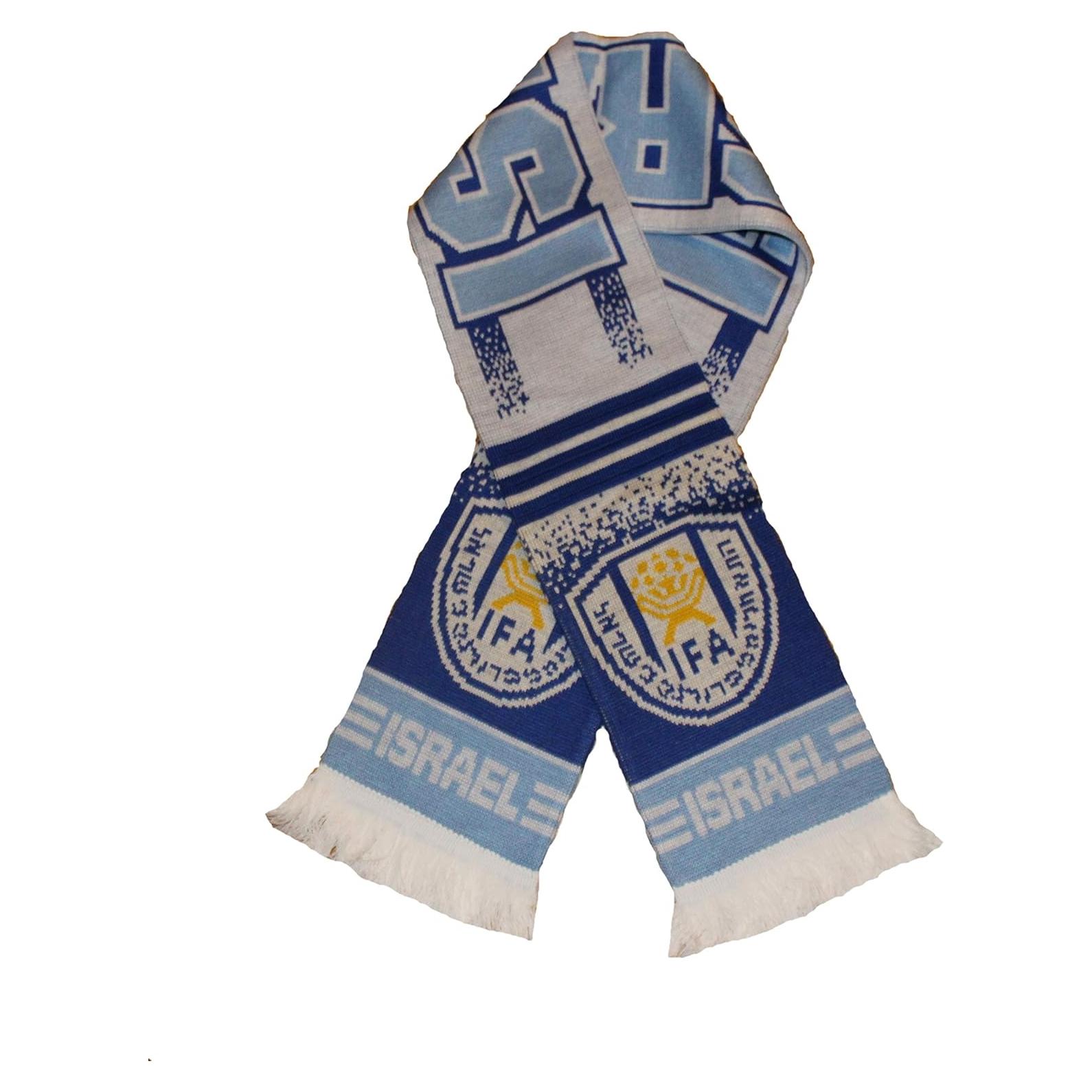 Bufanda de Fanático de Fútbol Israel | Tejido Acrílico Premium