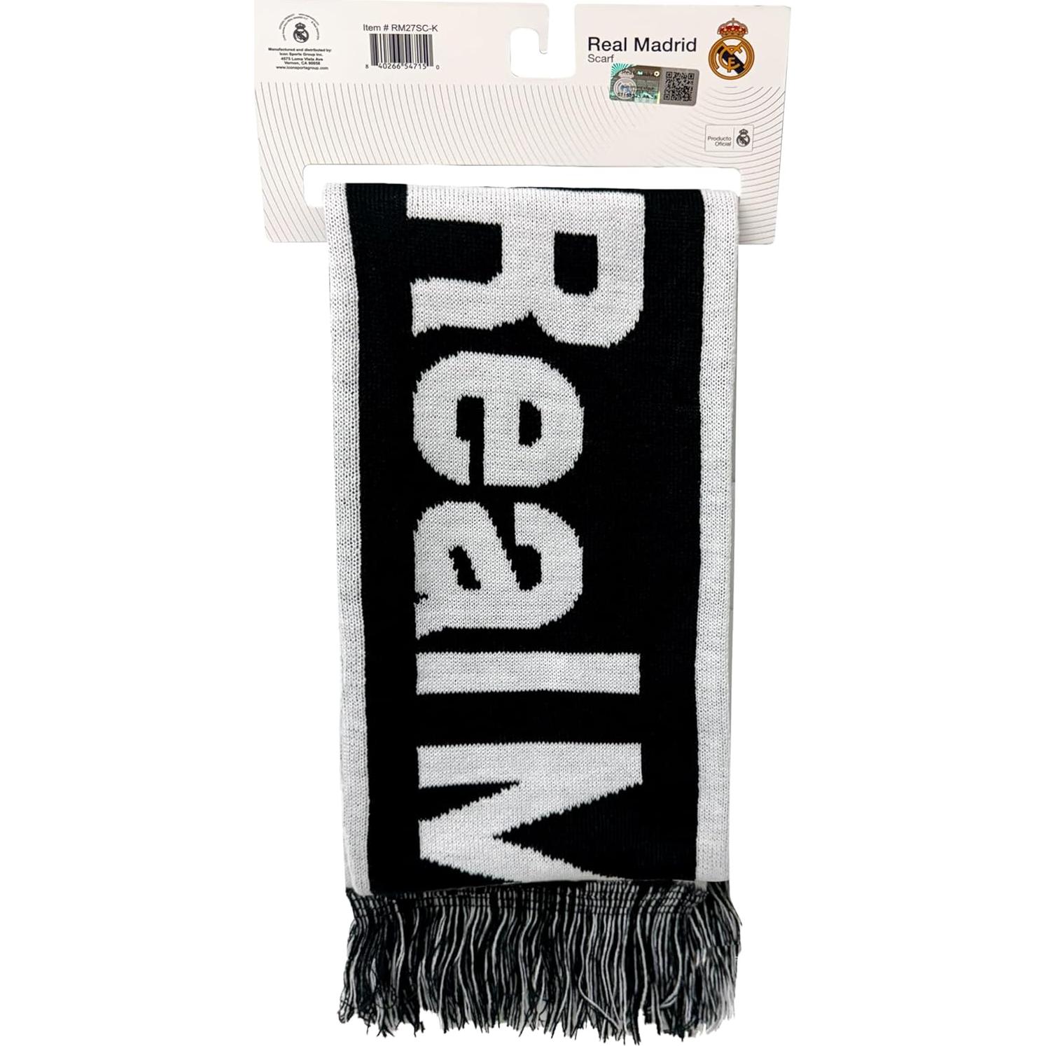 Bufanda Unisex Adulto Real Madrid CF Icon Sports - Acrílico