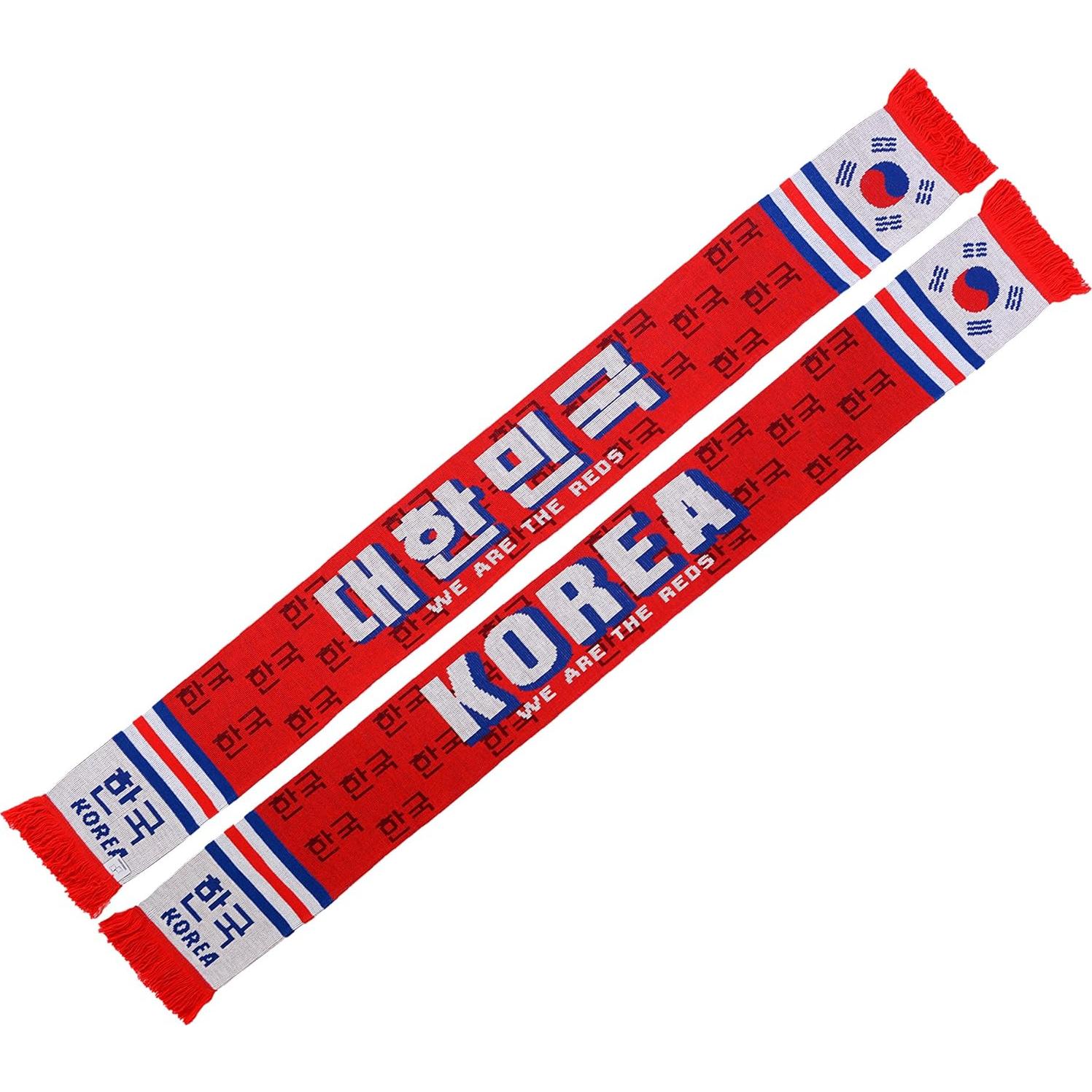 Bufanda de Fútbol Corea del Sur Euroscarves 145x18 cm