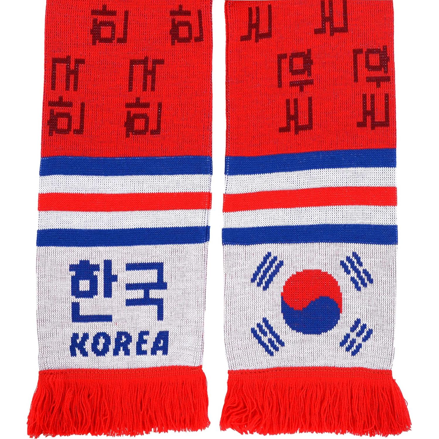 Bufanda de Fútbol Corea del Sur Euroscarves 145x18 cm