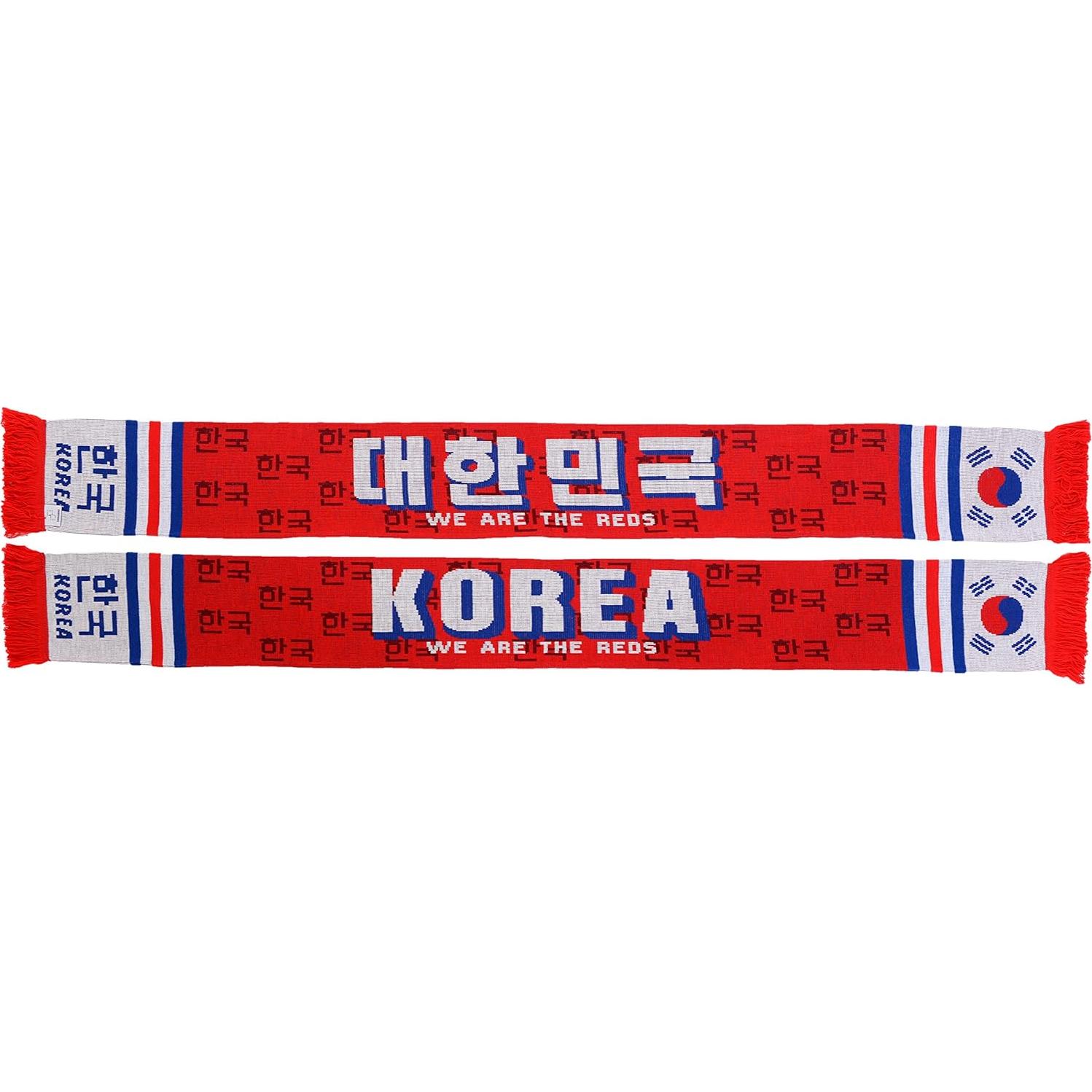 Bufanda de Fútbol Corea del Sur Euroscarves 145x18 cm