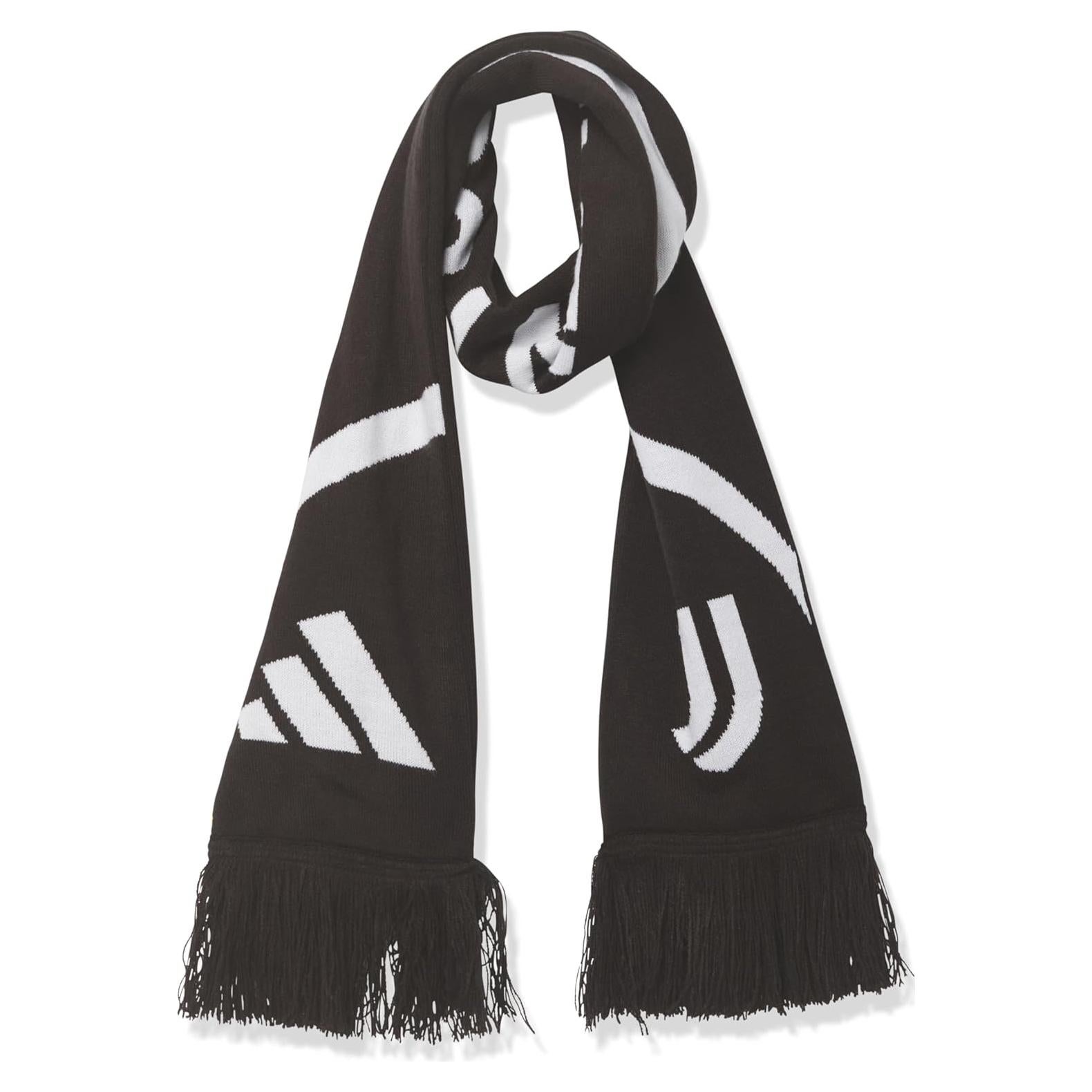 Bufanda Unisex Adulto Adidas Juventus Negra y Blanca