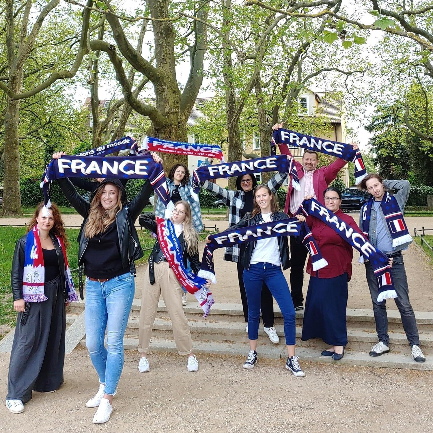 Bufanda de Tejido HD Euroscarves Francia 152.4x17.78 cm