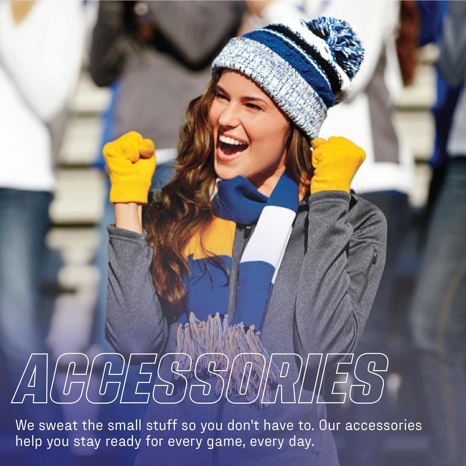 Bufanda Unisex Sport-Tek STA02 a Rayas con Flecos - OSFA