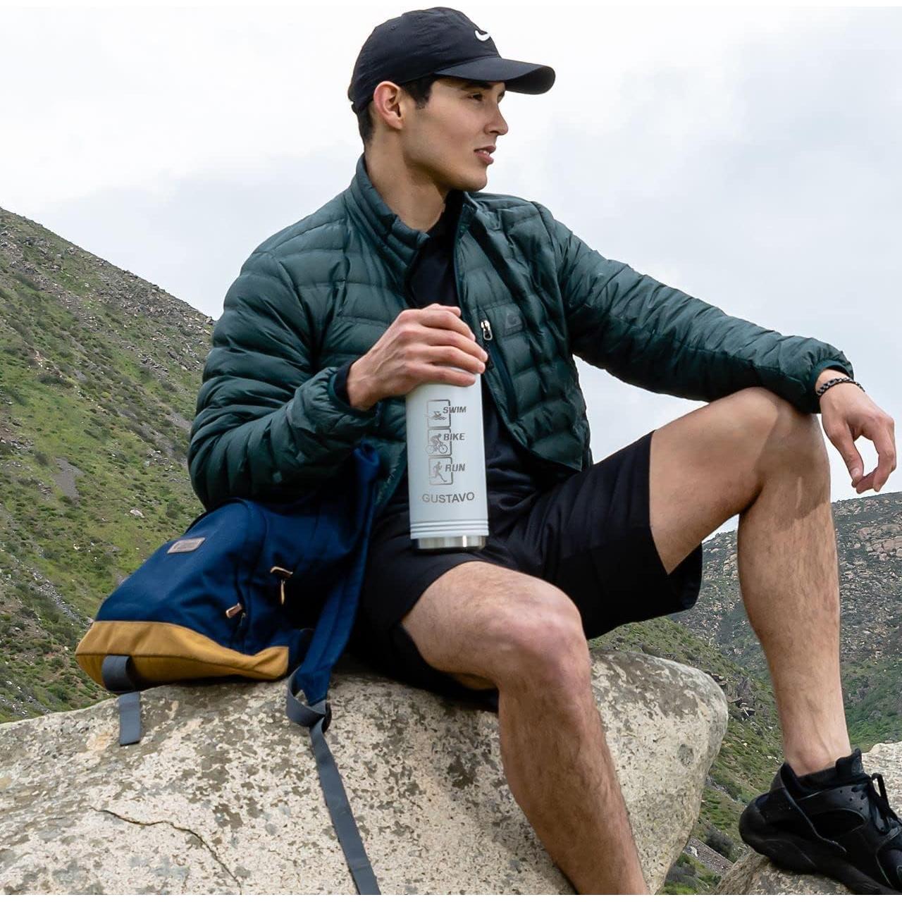 Botella de Agua Personalizada LaserGram 590ml Acero Inoxidable