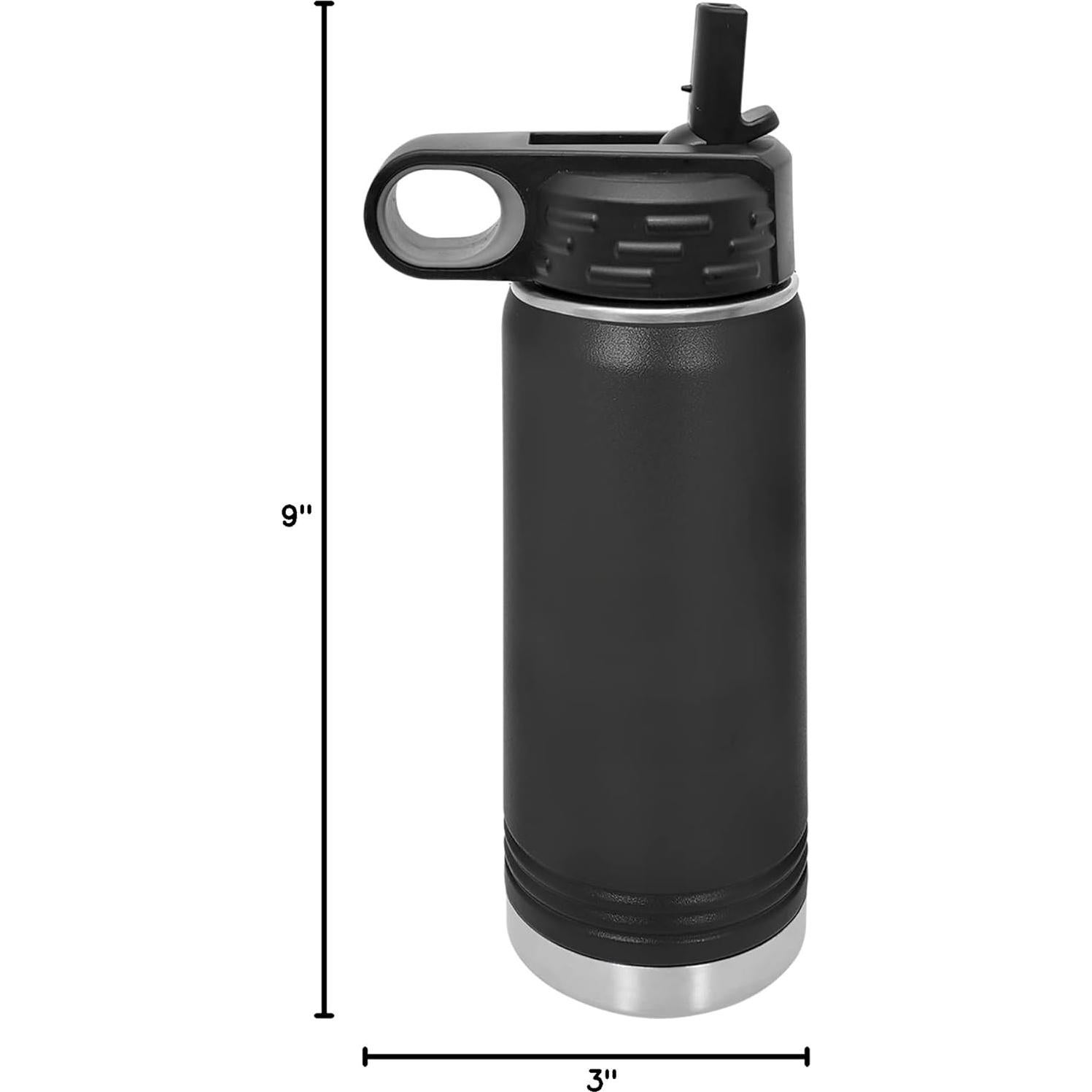 Botella de Agua Personalizada LaserGram 590ml Acero Inoxidable