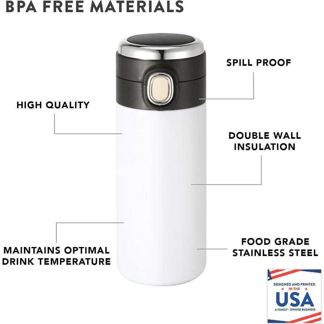 Vaso de Acero Inoxidable Personalizado Andaz Press Fútbol 10oz