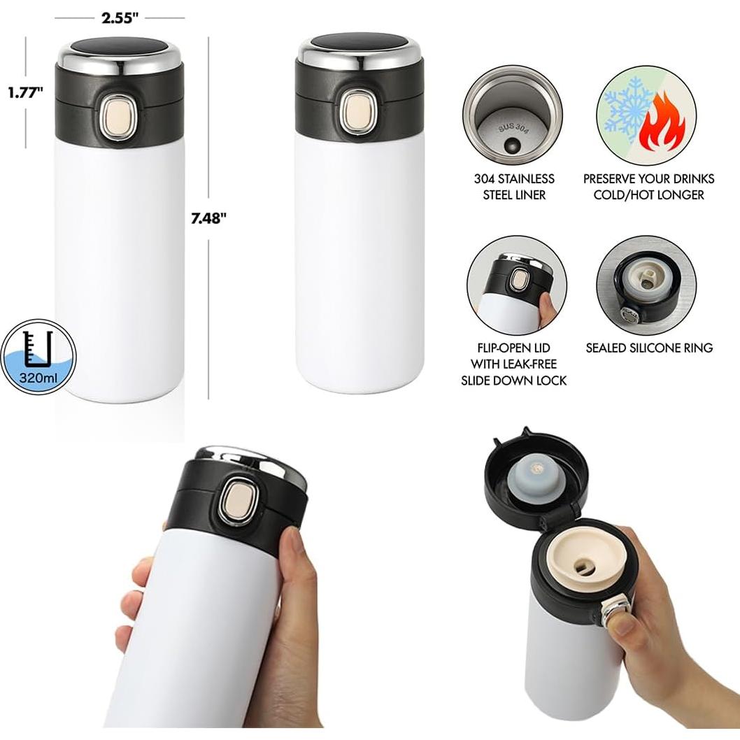 Vaso de Acero Inoxidable Personalizado Andaz Press Fútbol 10oz