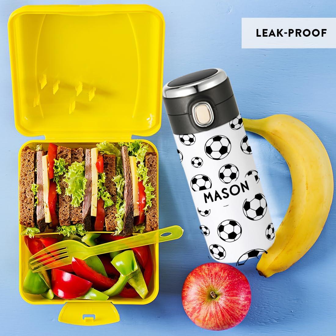 Vaso de Acero Inoxidable Personalizado Andaz Press Fútbol 10oz