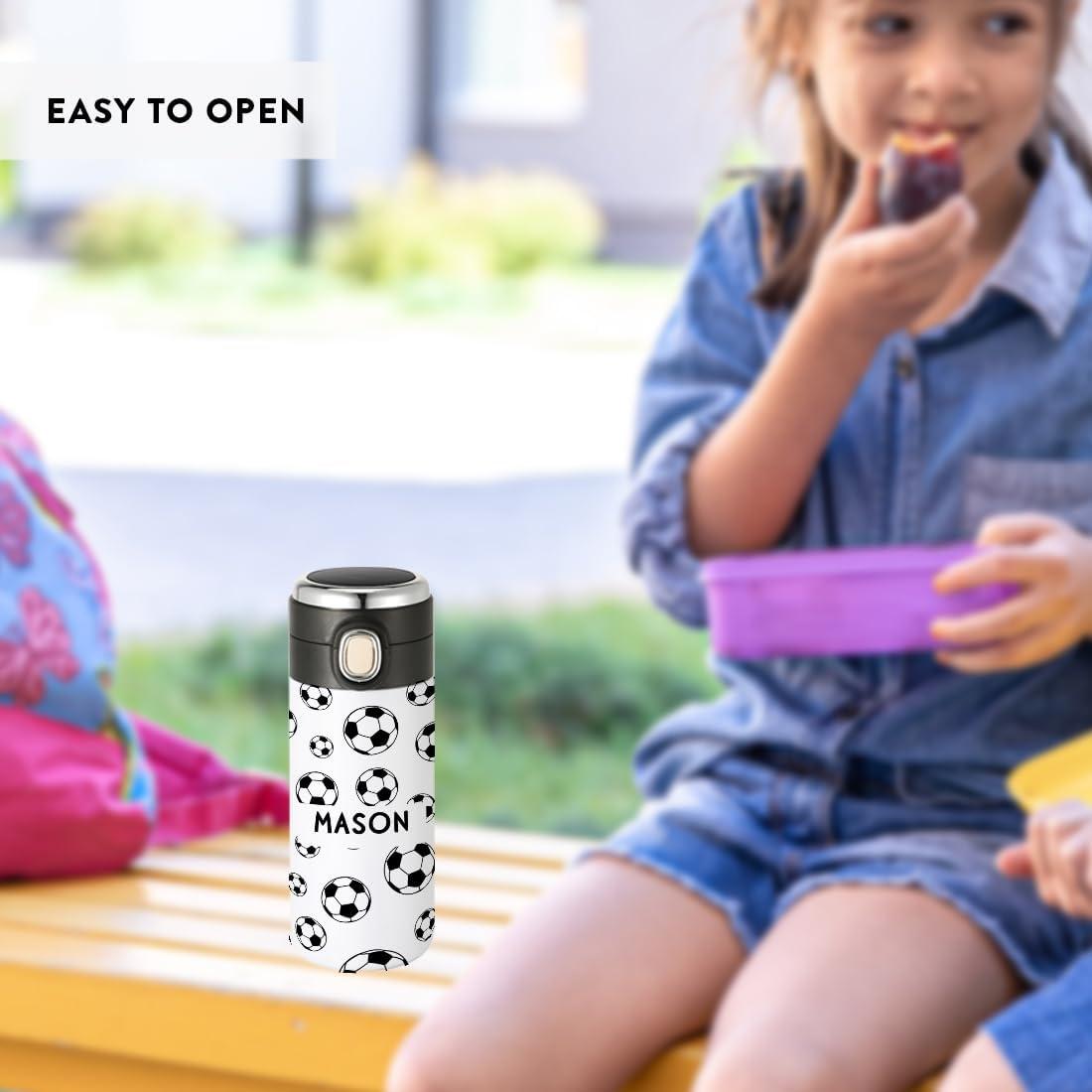 Vaso de Acero Inoxidable Personalizado Andaz Press Fútbol 10oz