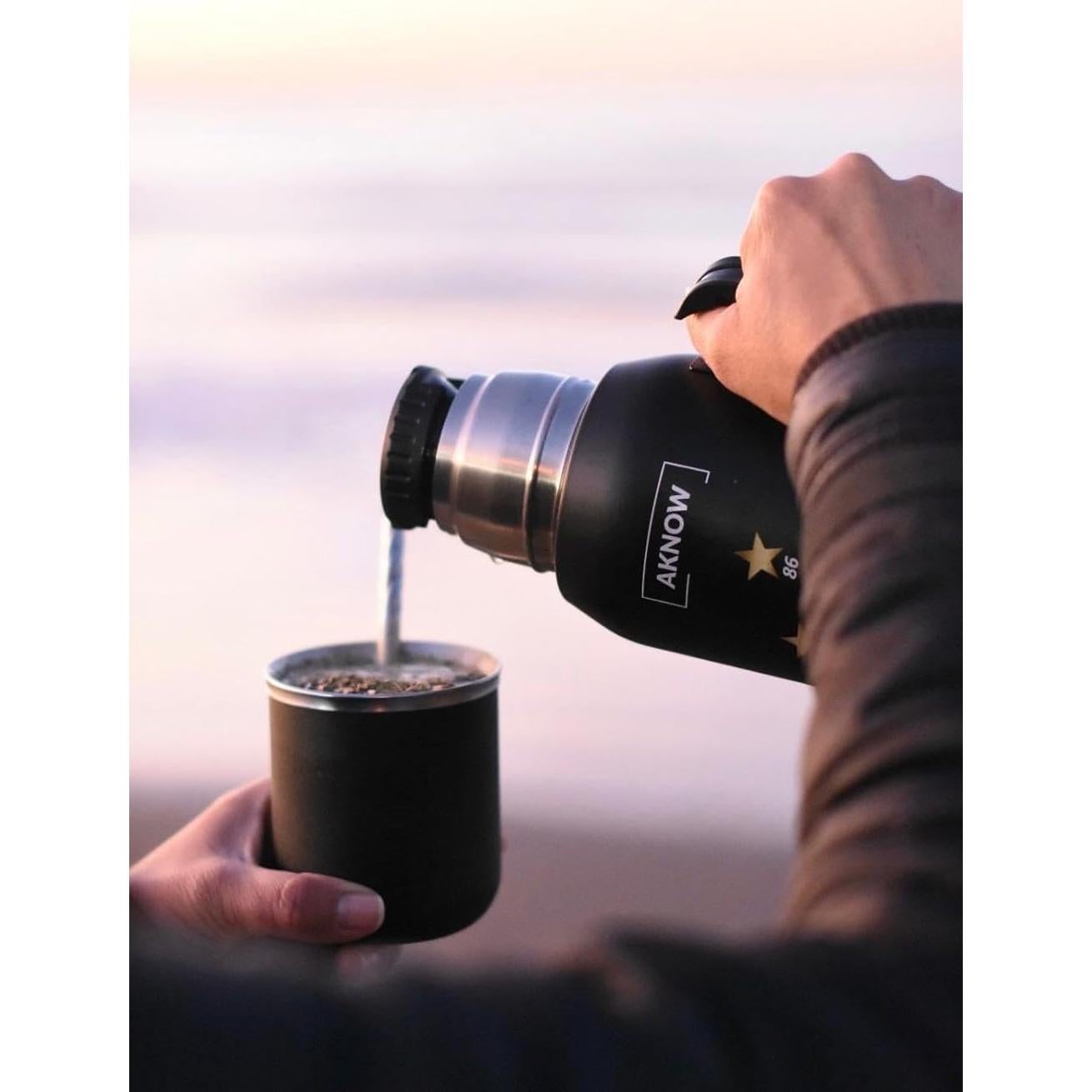 Botella de acero inoxidable AKNOW 1LT Copa del Mundo Argentina