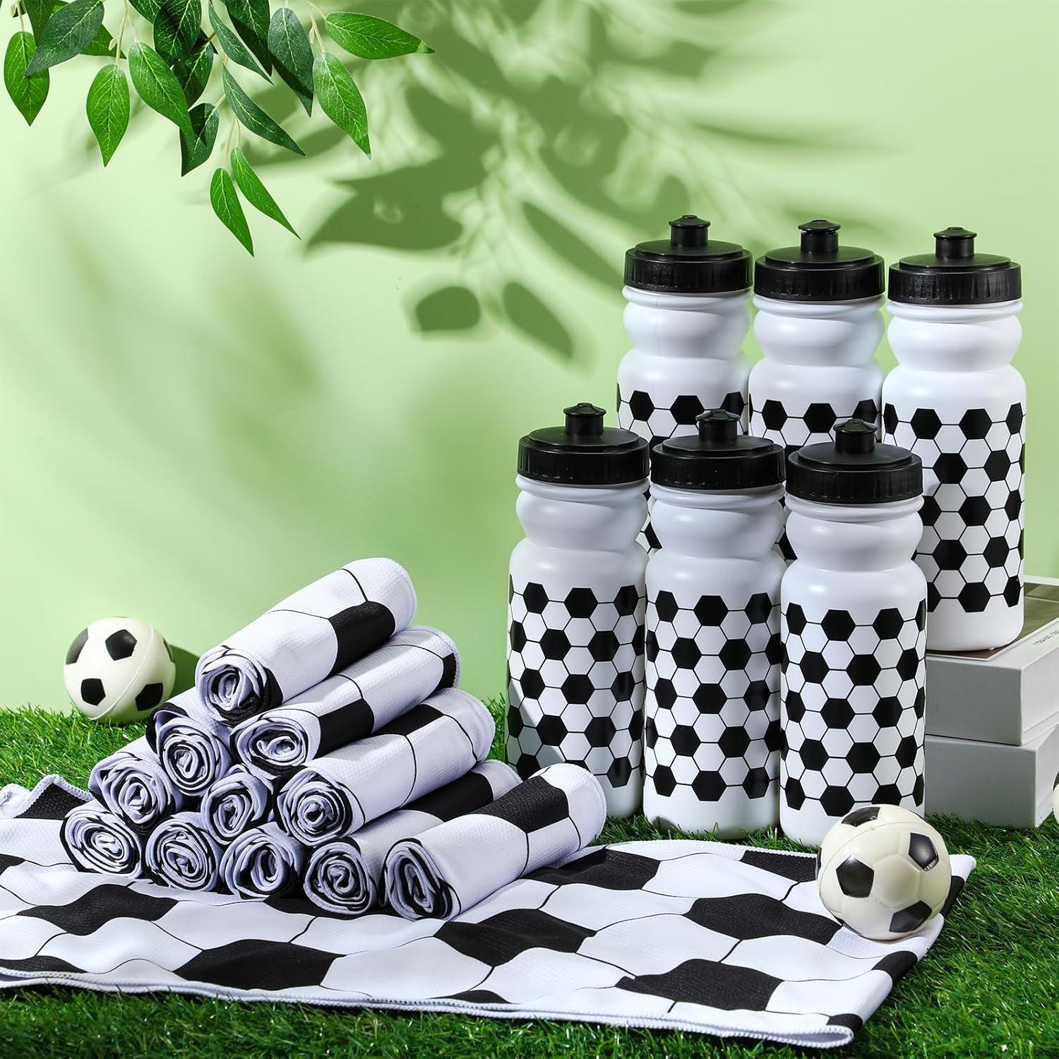 Kit Fiesta Deportiva HunnmingRe: 12 Botellas 591ml + 12 Toallas 101.6x30.5cm