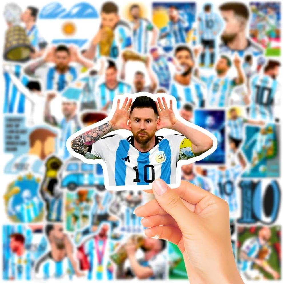 Calcomanías de Fútbol JXJMYU - 50 Pcs Vinilo Impermeable