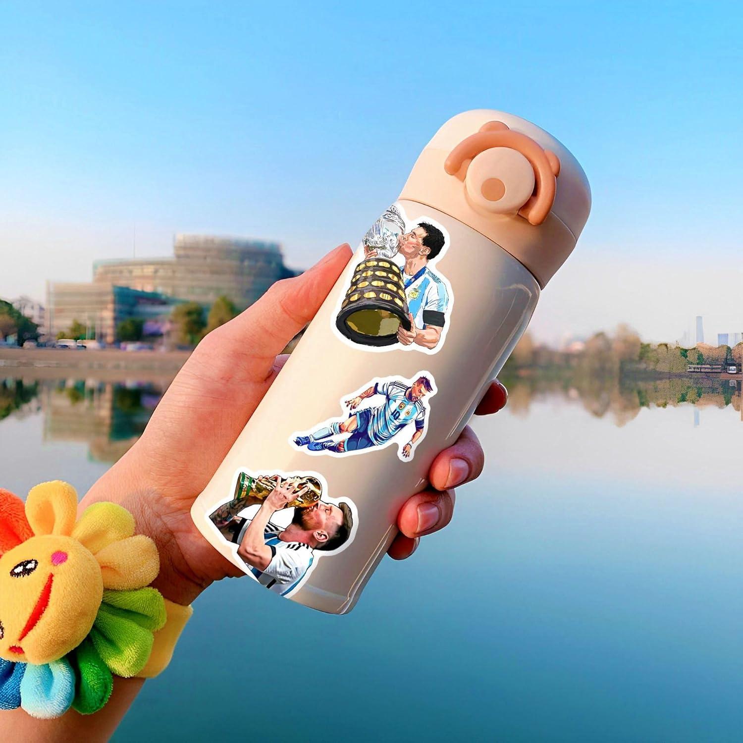 Calcomanías de Fútbol JXJMYU - 50 Pcs Vinilo Impermeable