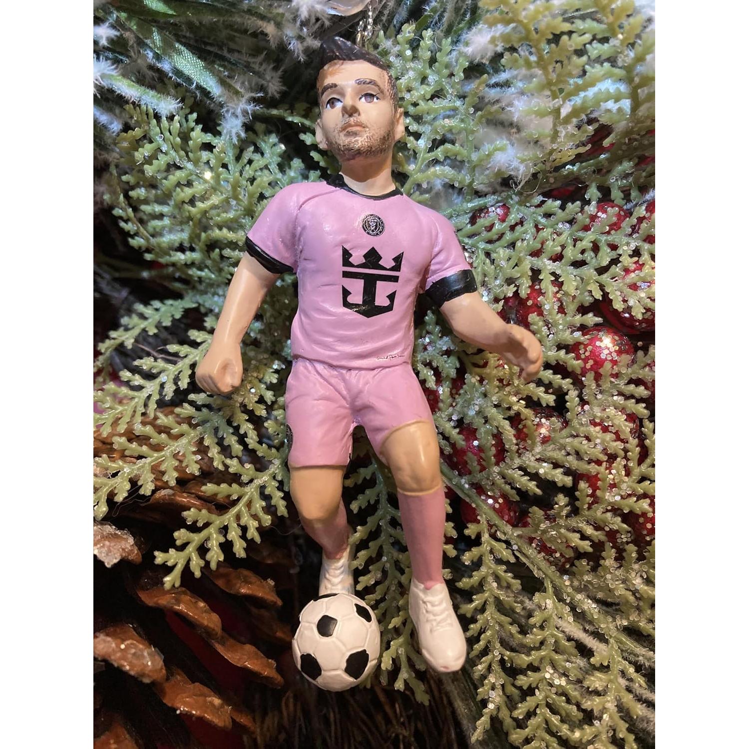 Adorno Navideño Inter Miami Lionel Messi 10.16 cm Resina