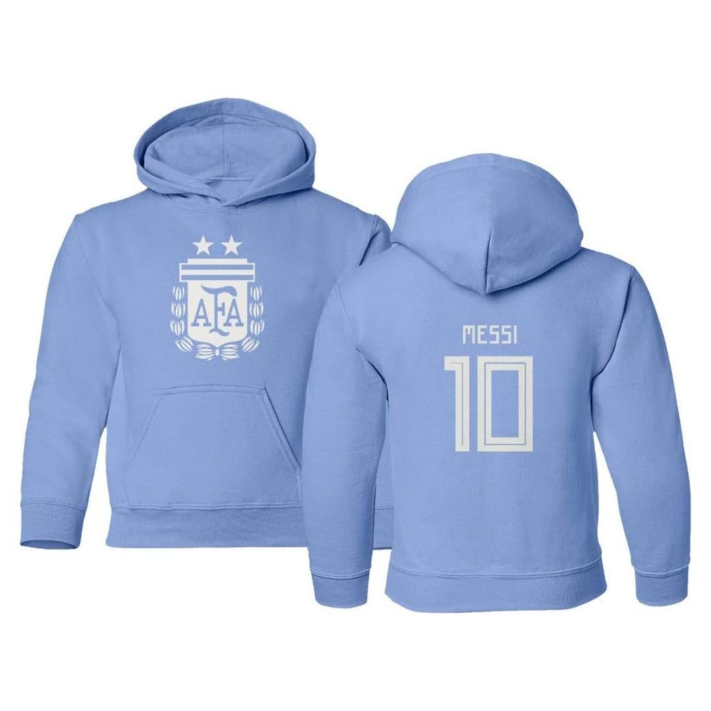 Sudadera con Capucha Unisex Niños Argentina #10 Messi 2021