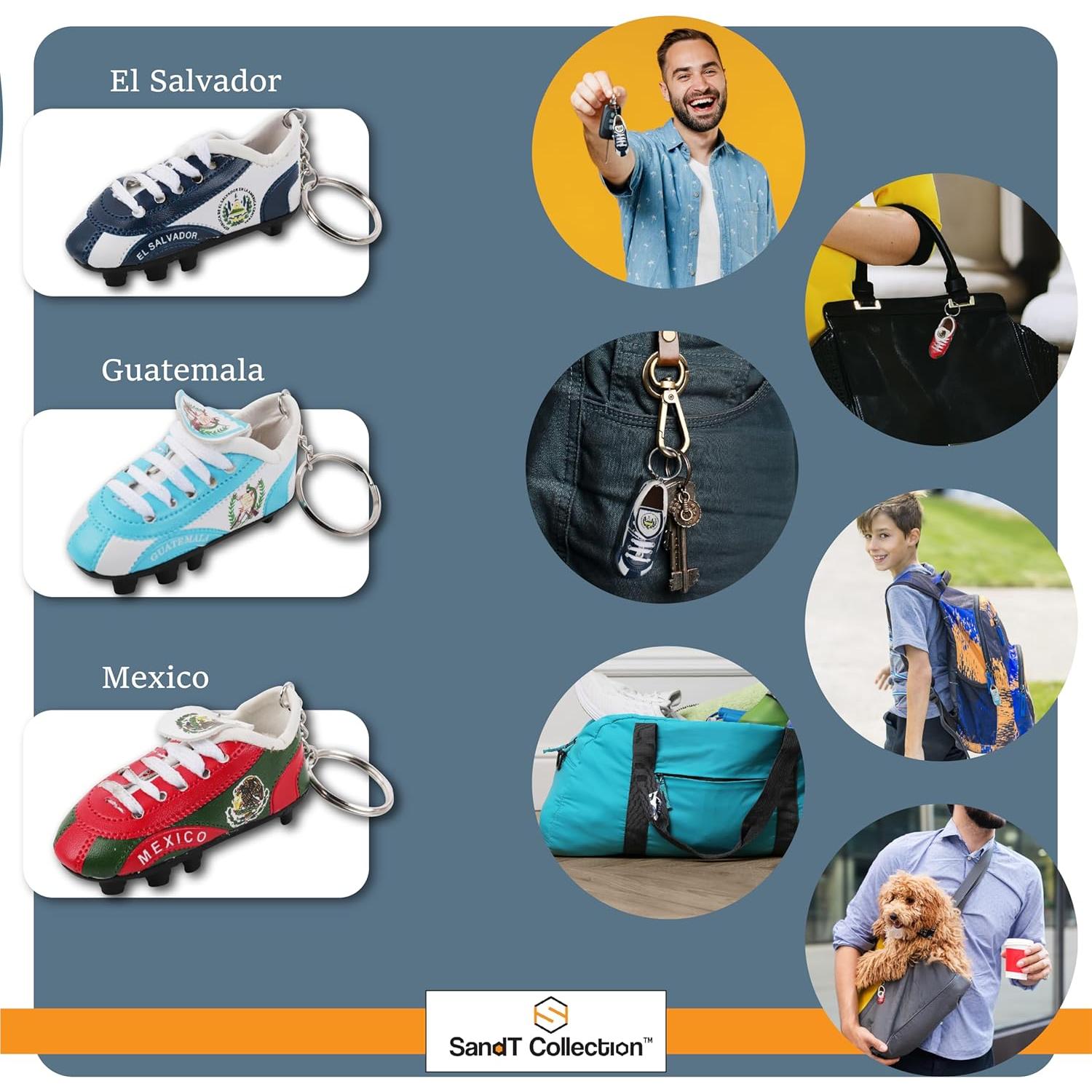 Llavero de Zapato de Fútbol SandT Collection México 7.62 cm