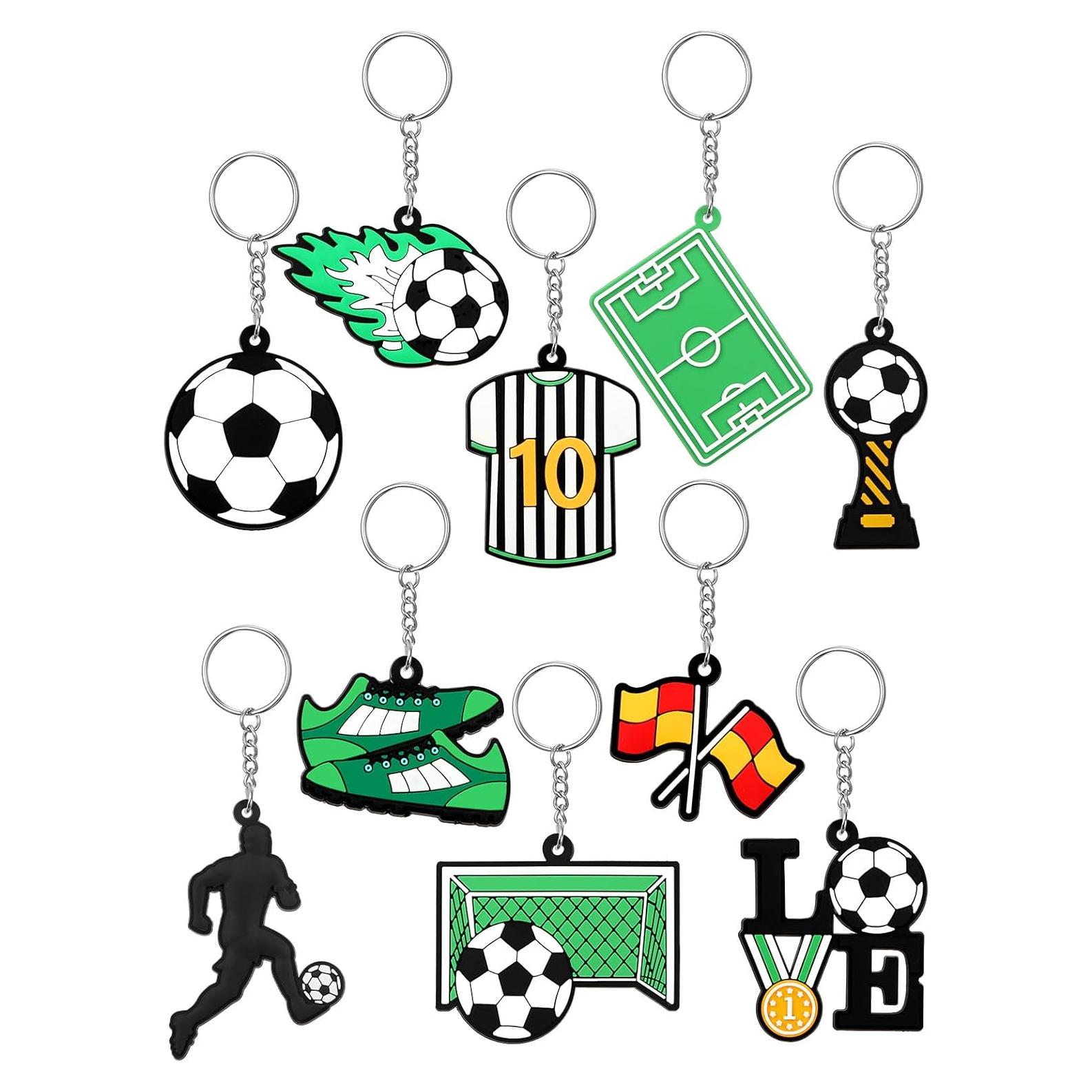 Llavero de Silicona Fútbol JUNEBRUSHS 30 Piezas 4 cm