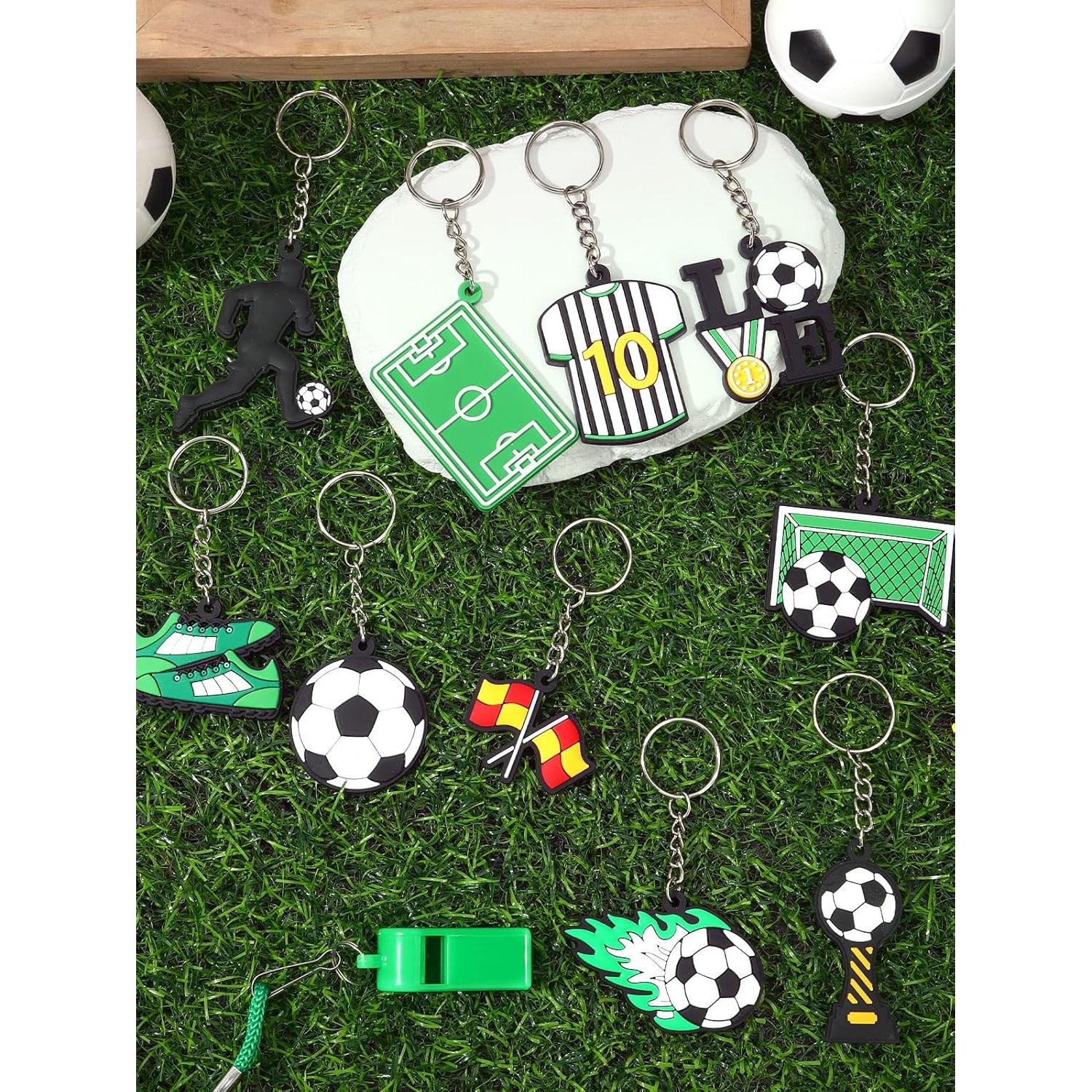 Llavero de Silicona Fútbol JUNEBRUSHS 30 Piezas 4 cm