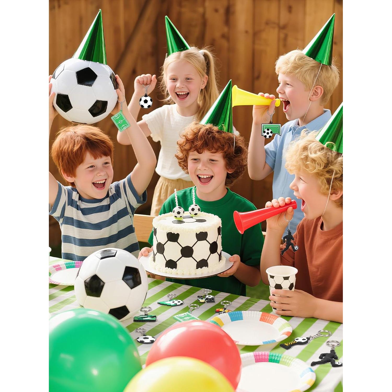 Llavero de Silicona Fútbol JUNEBRUSHS 30 Piezas 4 cm