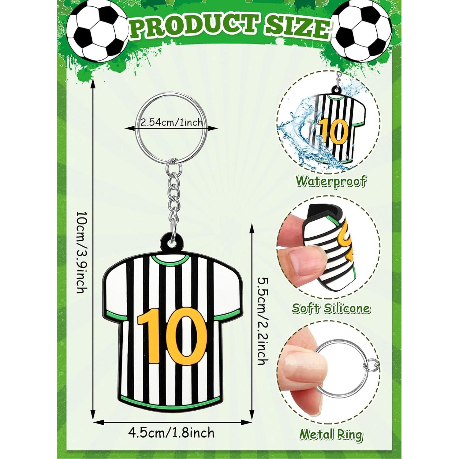 Llavero de Silicona Fútbol JUNEBRUSHS 30 Piezas 4 cm