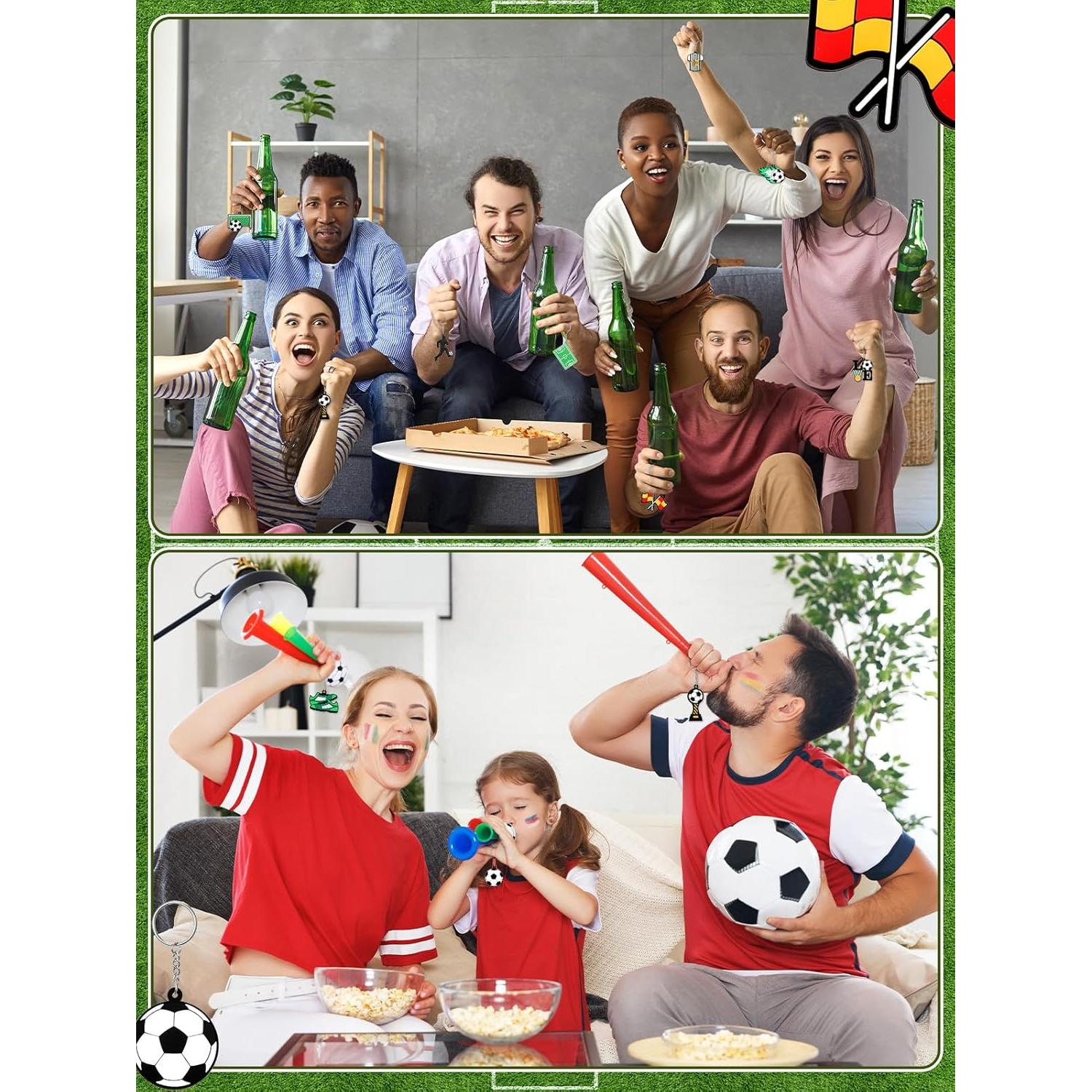 Llavero de Silicona Fútbol JUNEBRUSHS 30 Piezas 4 cm