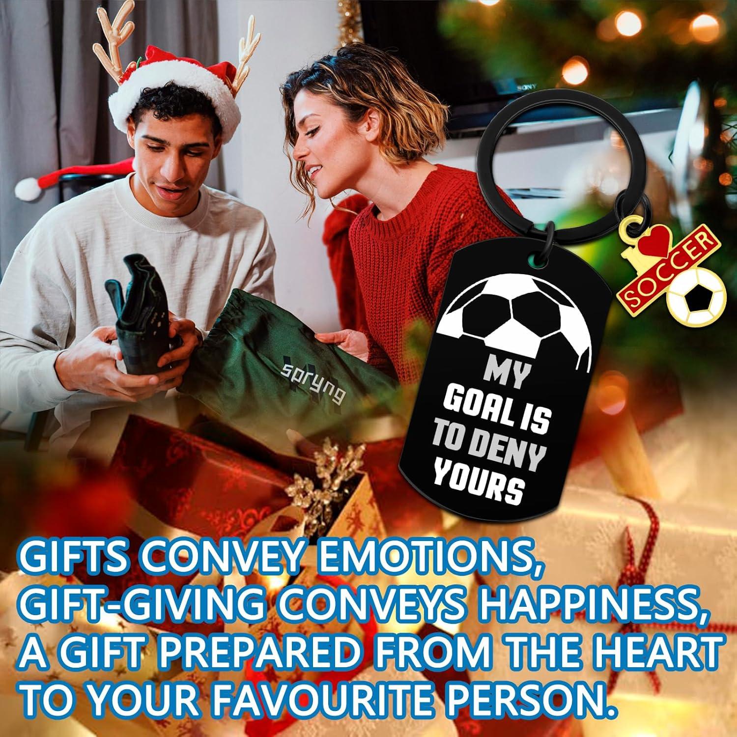 Llaveros de Fútbol Inspiradores para Adultos - Regalos de Navidad