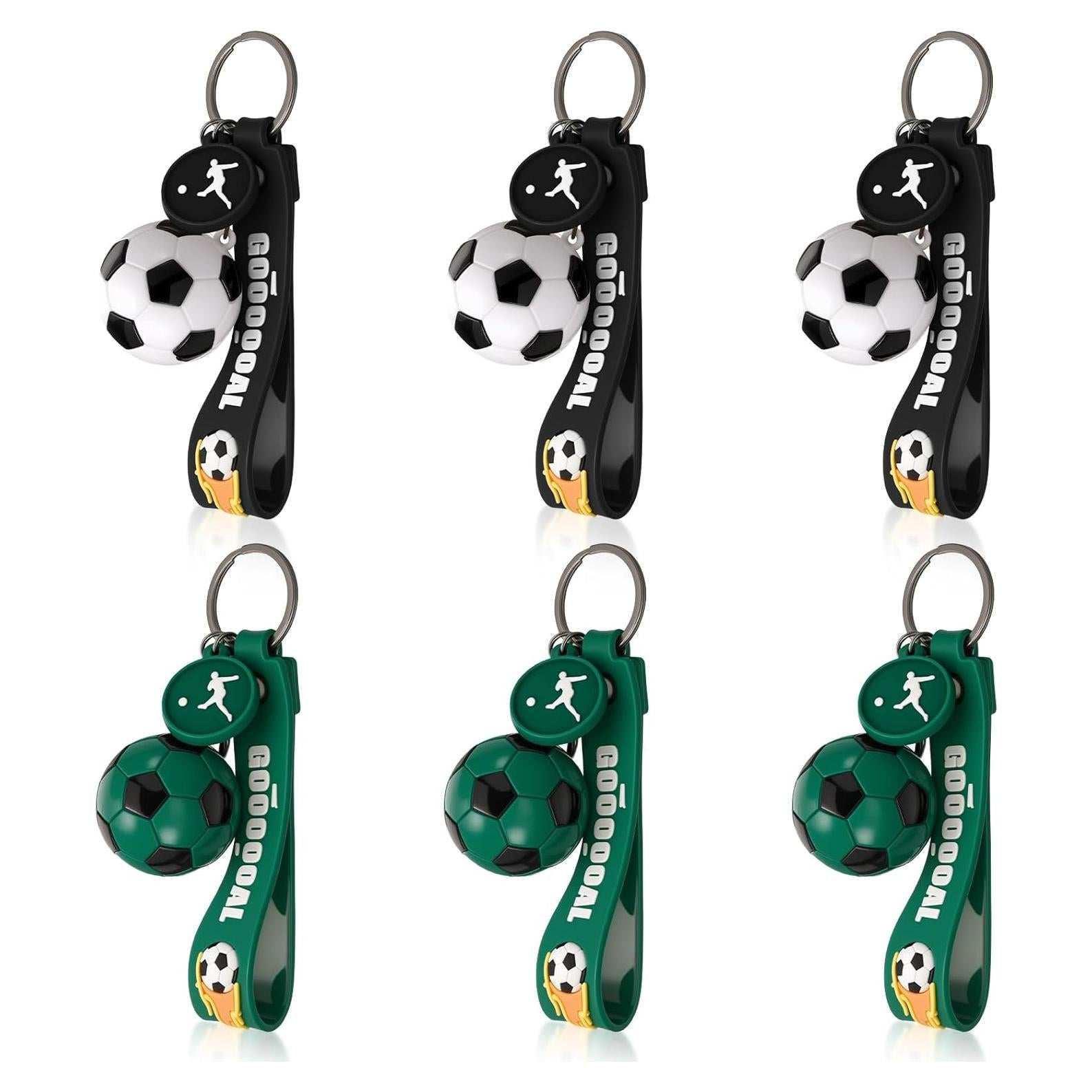 6 Llaveros de Fútbol Decorativos Equsion - Regalos para Eventos