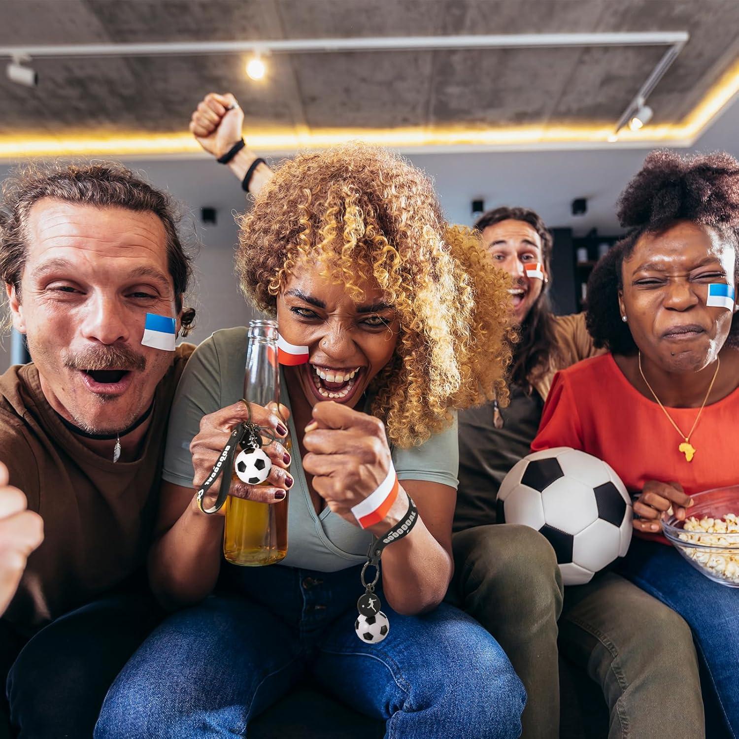 6 Llaveros de Fútbol Decorativos Equsion - Regalos para Eventos