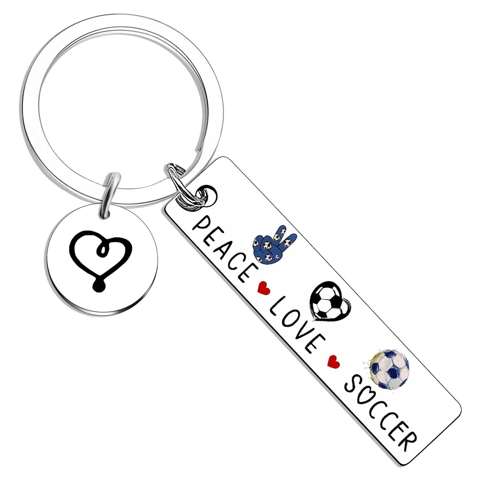 Llavero de Fútbol Plata - Regalo para Equipos y Entrenadores