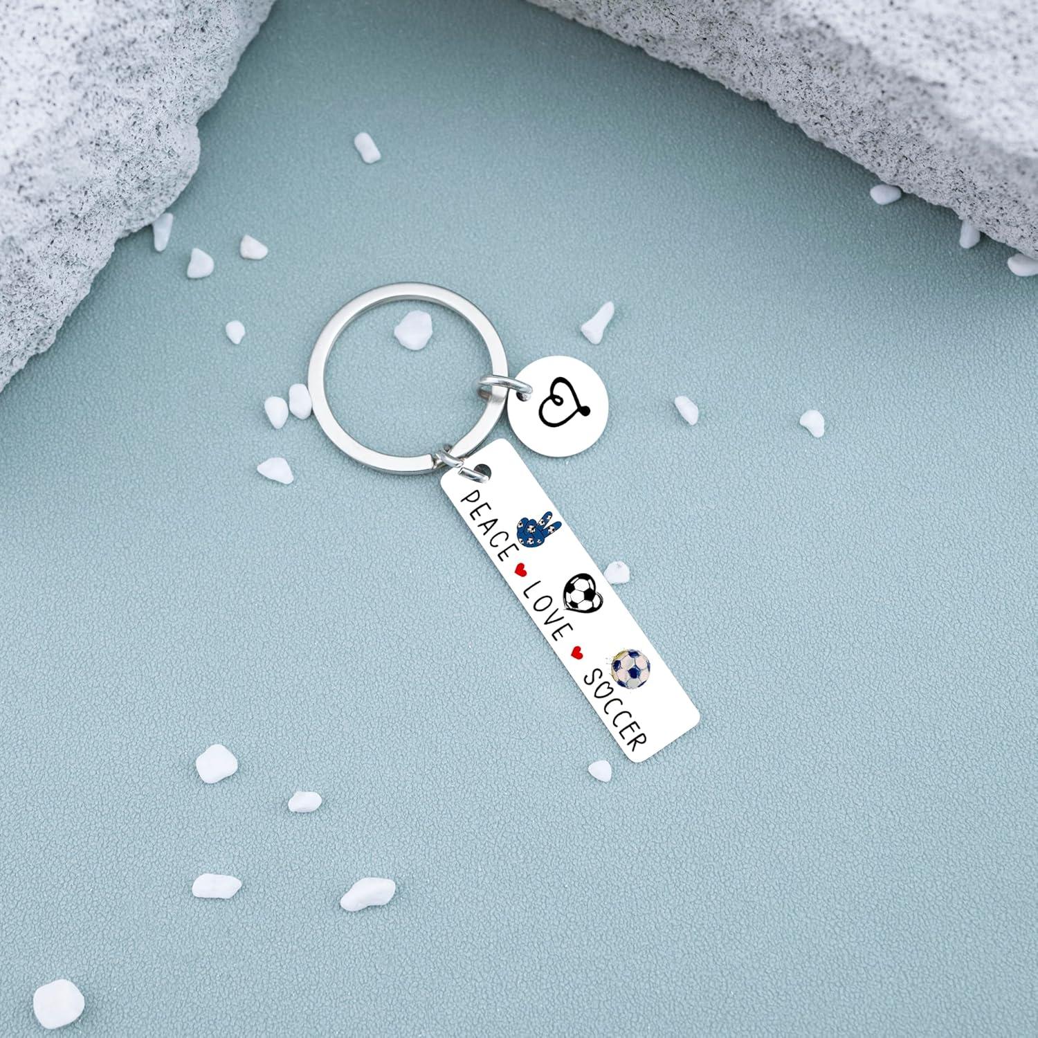 Llavero de Fútbol Plata - Regalo para Equipos y Entrenadores